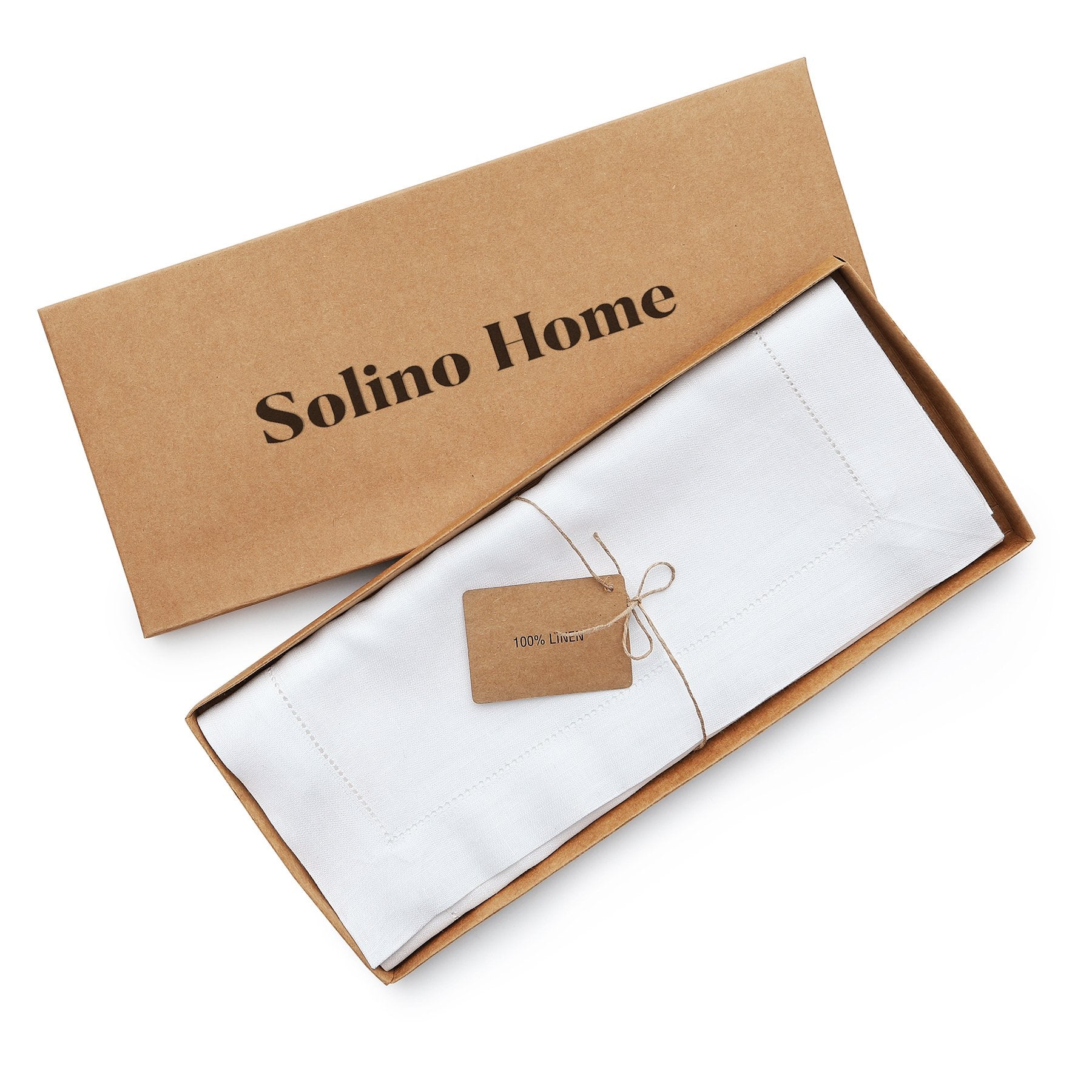 Classic Hemstitch Table Runner - 16 Inch & 18 Inch Wide - Elegant Dining Table Decor for Weddings & Holiday Parties