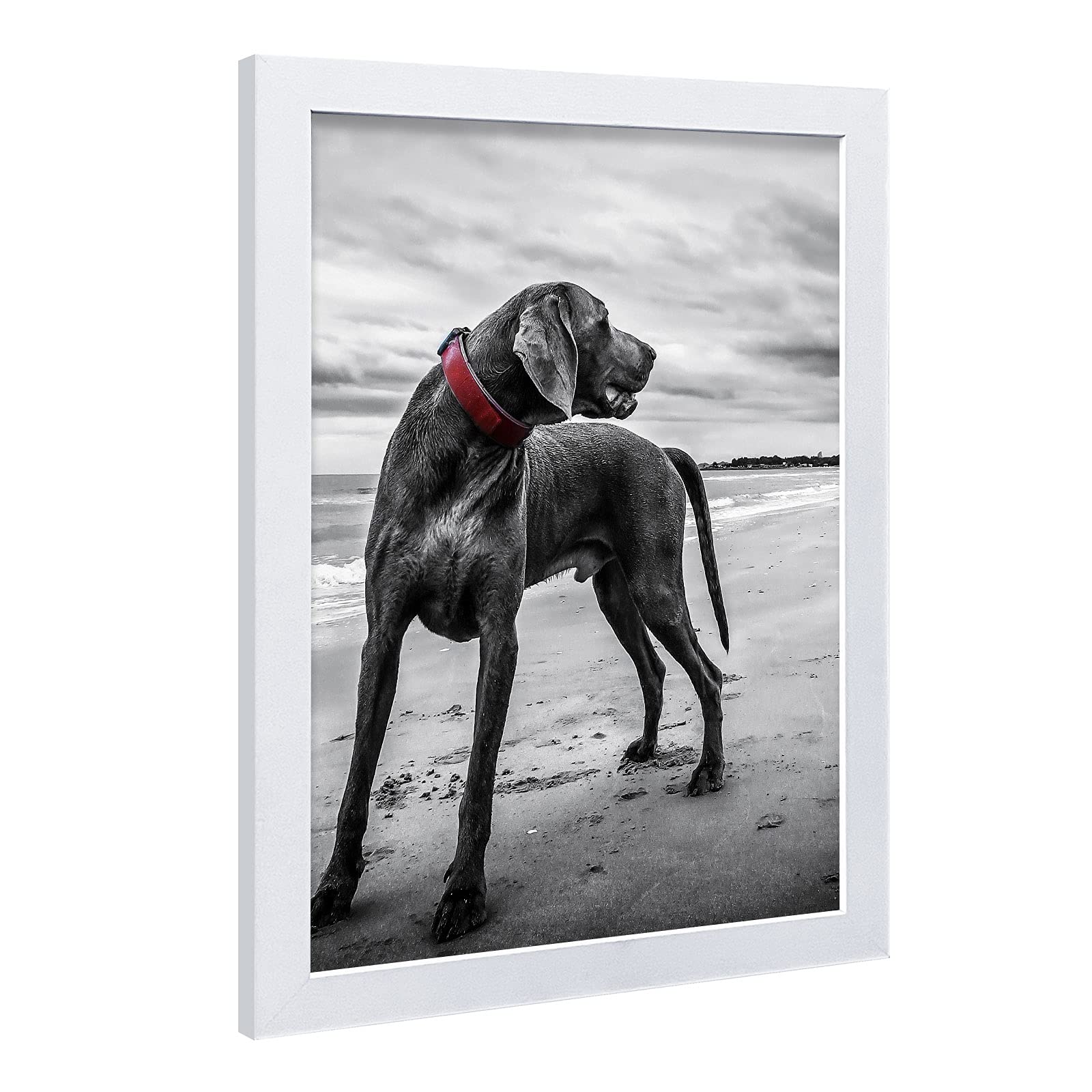 VCK 18x24 Poster Frames 3 Pack - White MDF Wood & Polished Plexiglass Picture Frames for Wall Art - Horizontal & Vertical Display - Perfect for Home Decor, Office, Gallery & School Projects