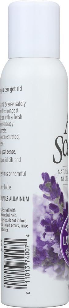 Air Scense Lavender Air Freshener - 7 oz (Pack of 4) - Long-Lasting Fragrance for Home, Office & Car - Eliminates Odors & Freshens Air