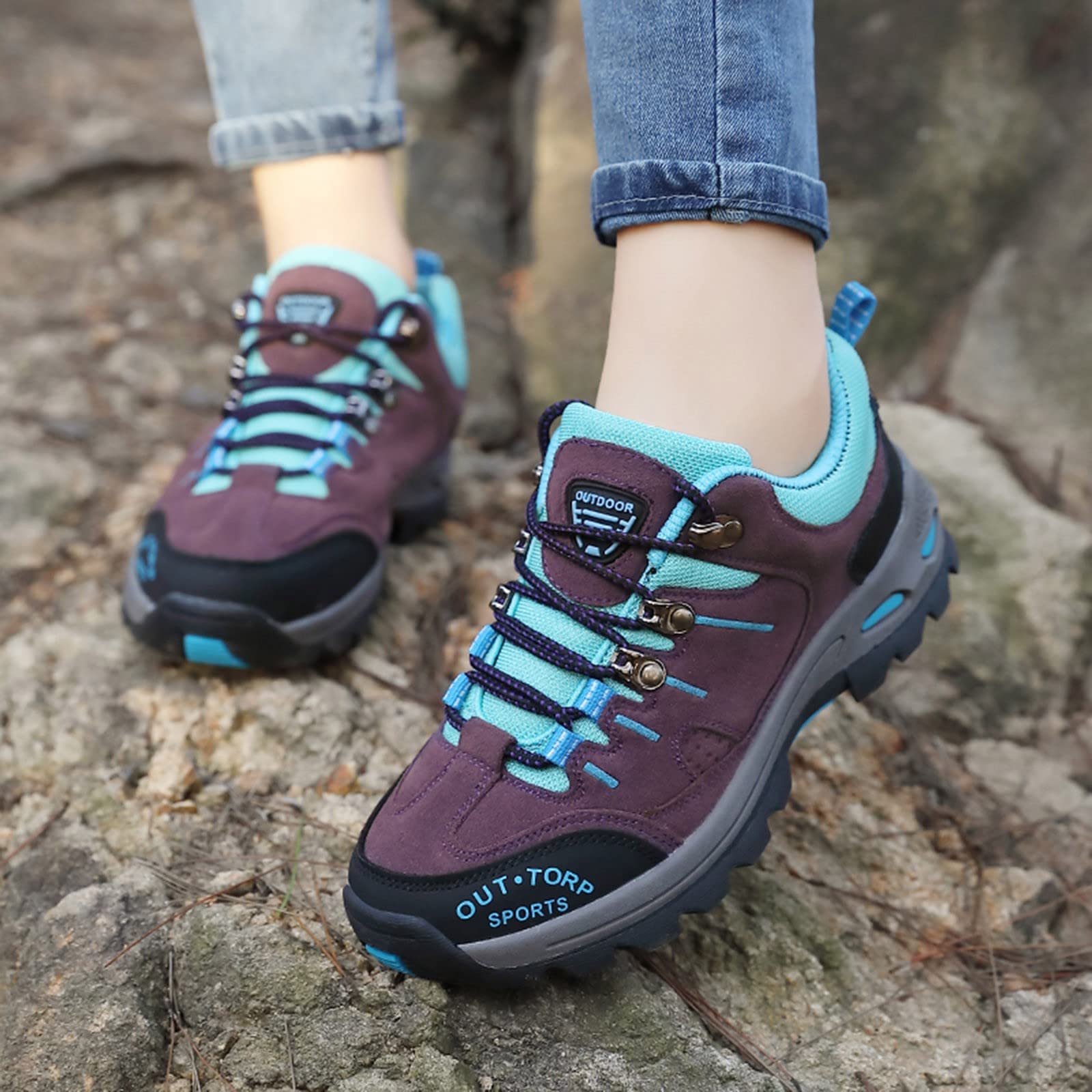 **Women's Waterproof Hiking Shoes - Lightweight Non-Slip Trekking & Outdoor Shoes for Camping, Walking & Mountain Trails**    *Use Cases: Perfect for hiking, camping, backpacking, trail running, and outdoor adventures.*