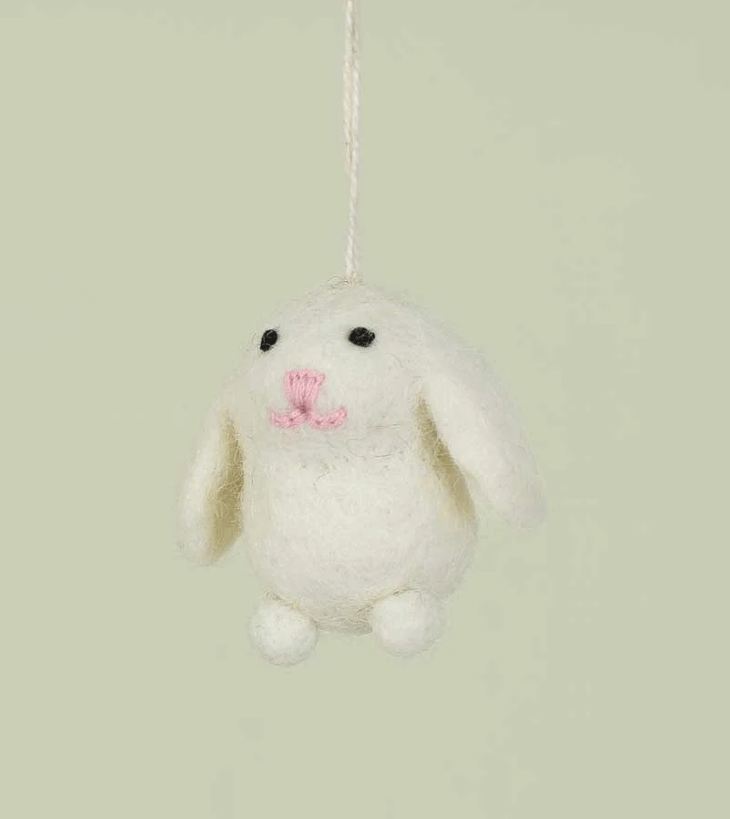 Mini Felt Bunny Decor - Handmade Easter Bunny Ornament for Home, Nursery & Spring Decorations - Perfect for Easter Gifts, Baby Showers & Seasonal Home Decor