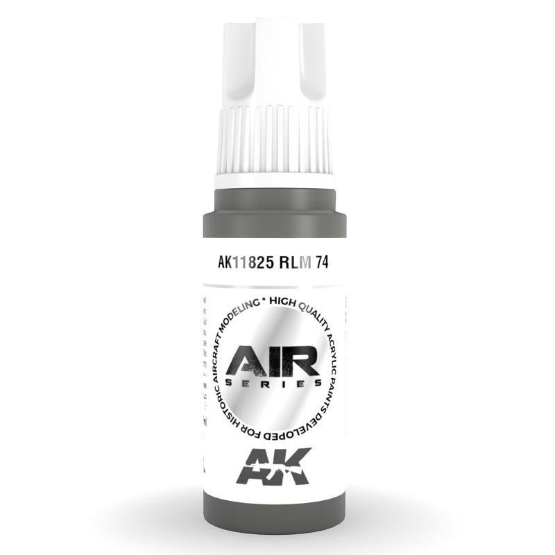 AK Interactive AK11825 Air Series RLM 74 Acrylic Paint - 17ml Bottle (3rd Gen) for Scale Model Painting, Miniatures & Aircraft DIY Projects