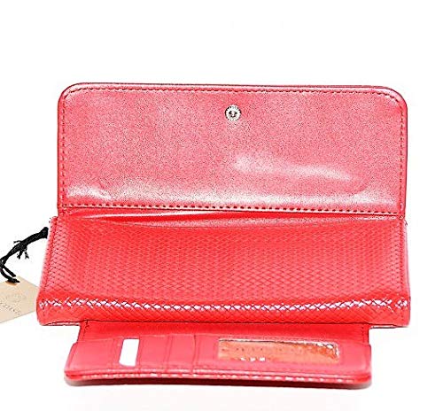 Gold Coast Women's Scarlet Ladies Wallet in Burgundy - Premium Leather Clutch for Credit Cards & Cash - Perfect for Parties, Date Nights & Everyday Use