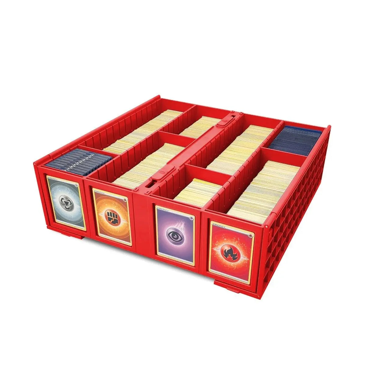 3200-Capacity Collectible Card Storage Bin - Red | Perfect for TCG, CCG, and Sports Card Organization & Display