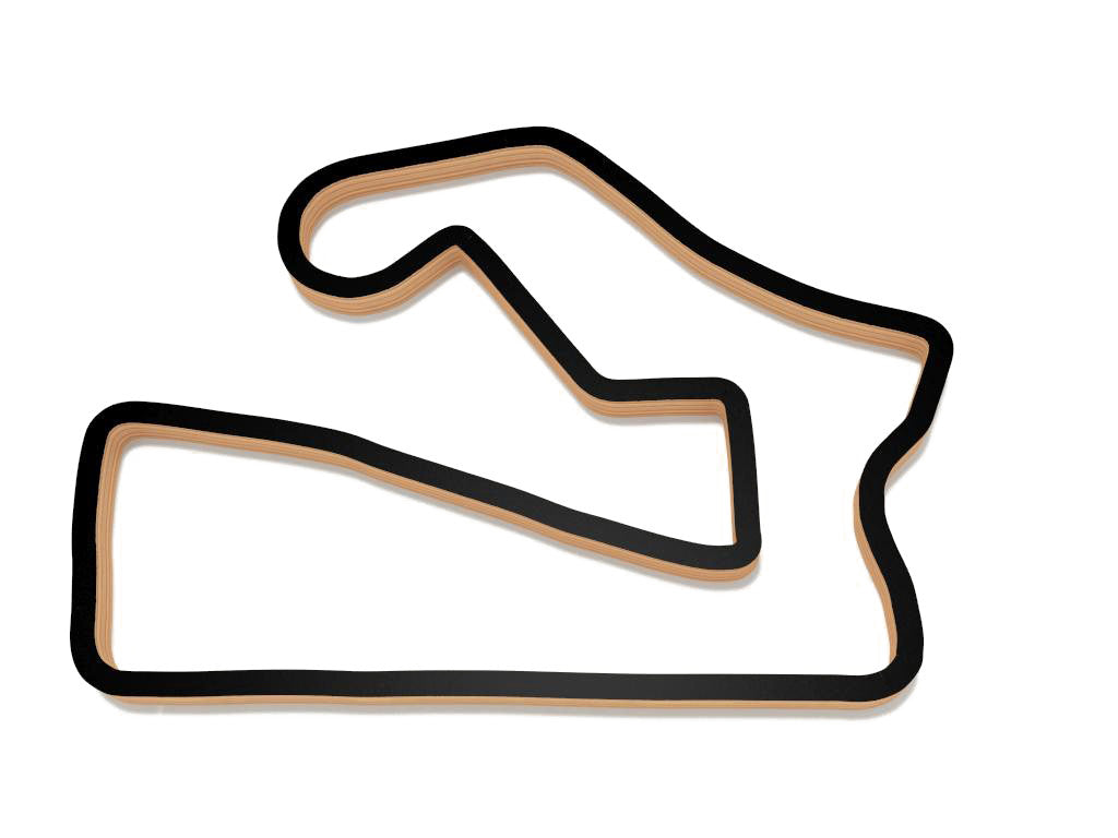 Handcrafted Road America Wood Sculpture - Unique Home Decor & Gift for Car Enthusiasts - Perfect for Man Cave, Office, or Racing Fan Collection