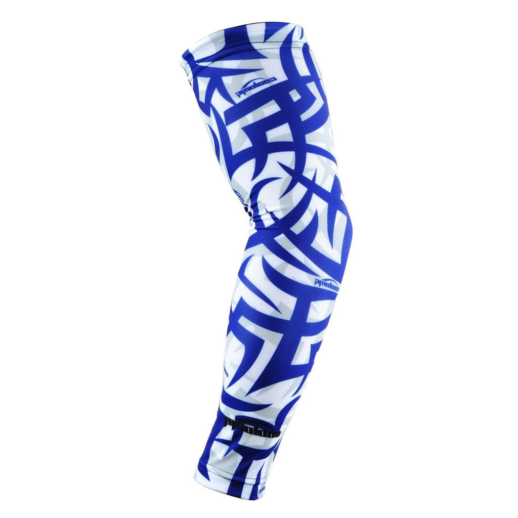 UV Protection Compression Arm Sleeves for Men & Women - Blue Cooling Sun Sleeves for Running, Cycling, Golf & Outdoor Sports