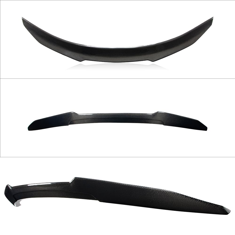 AeroBon Real Carbon Fiber Trunk Spoiler for 2018-2022 Honda Accord 10th Gen (H-Style) - Lightweight & Durable Rear Wing - Perfect for Street Racing & Car Customization