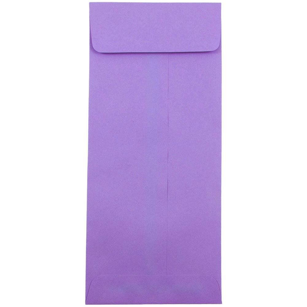 JAM PAPER #12 Violet Purple Recycled Business Envelopes - 4 3/4 x 11 Inches - Bulk Pack of 250 - Perfect for Office, Mailing, and Eco-Friendly Correspondence
