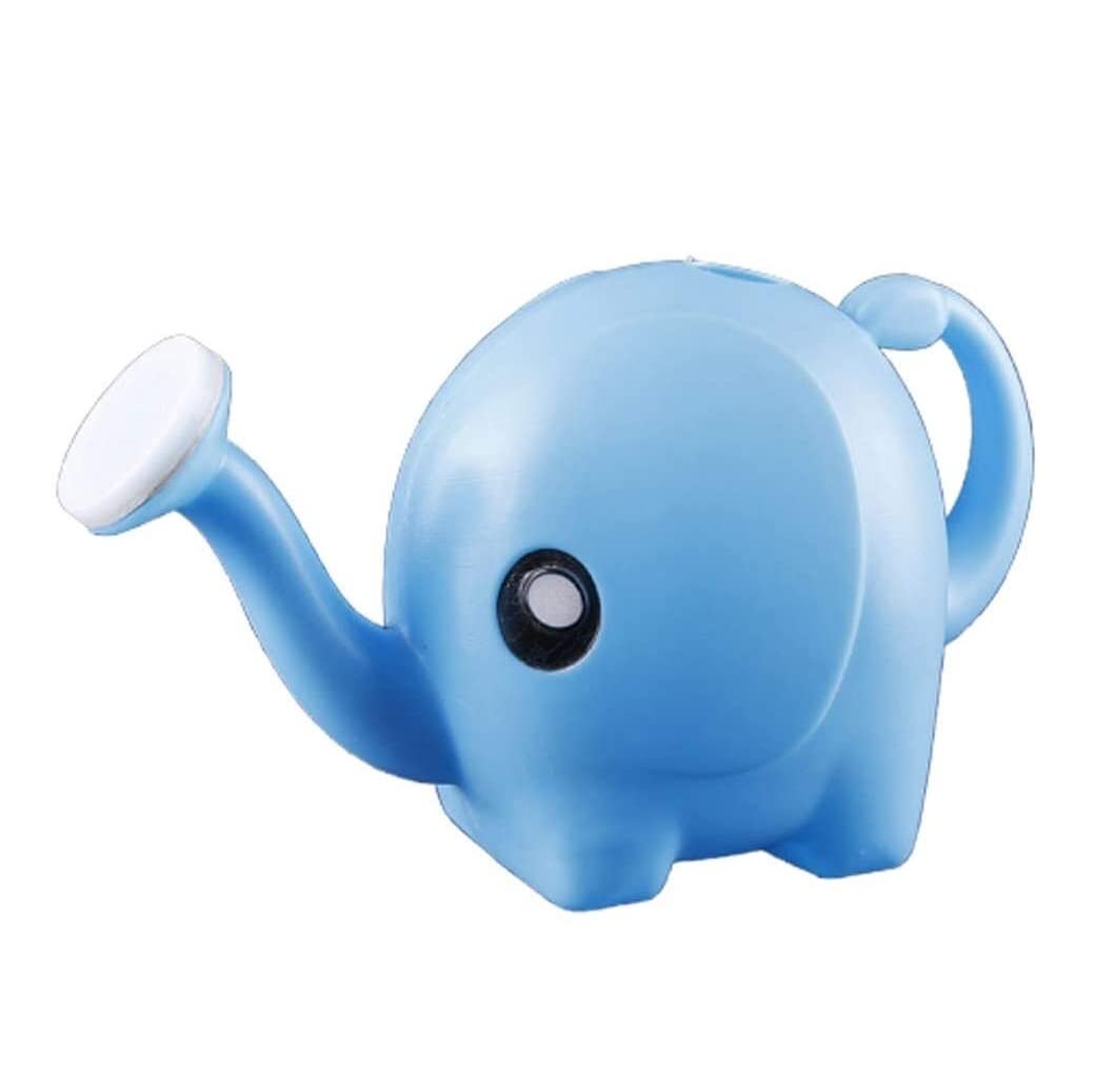 JGATW Elephant Shaped Watering Can - Blue Garden Watering Pot for Indoor/Outdoor Plants, Flowers, Succulents & Potted Plants | Perfect Home Gardening Tool for Balcony, Patio & Backyard