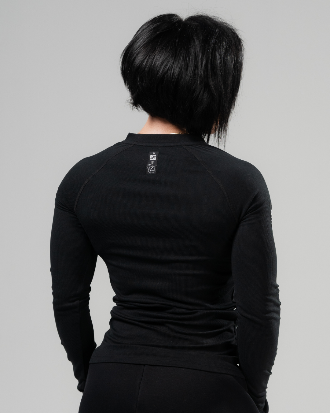 Women's Ribbed Henley T-Shirt - Black | Soft & Comfortable Casual Top for Everyday Wear | Perfect for Layering, Workouts, and Relaxing Outfits
