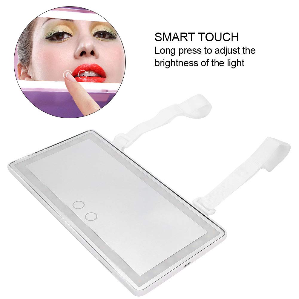 Car Visor Mirror with LED Lights - Smart Touch Auto Sun Visor Makeup Mirror for Women, Travel & Driving | Perfect for On-the-Go Makeup & Sun Protection