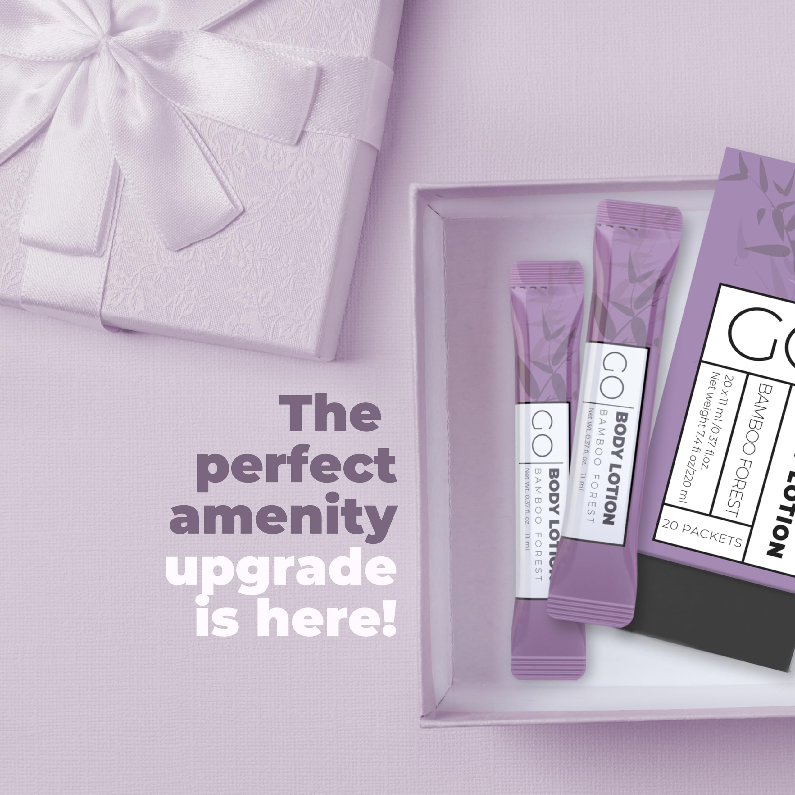 **GO Essentials Travel Lotion Packets – Single Use Moisturizing Body & Hand Lotion for Dry Skin – Travel Size Toiletries & Bulk Lotion Packets – Perfect for Women’s Gift Sets, Homeless Donations, Airplane Travel & On-the-Go Hydration**