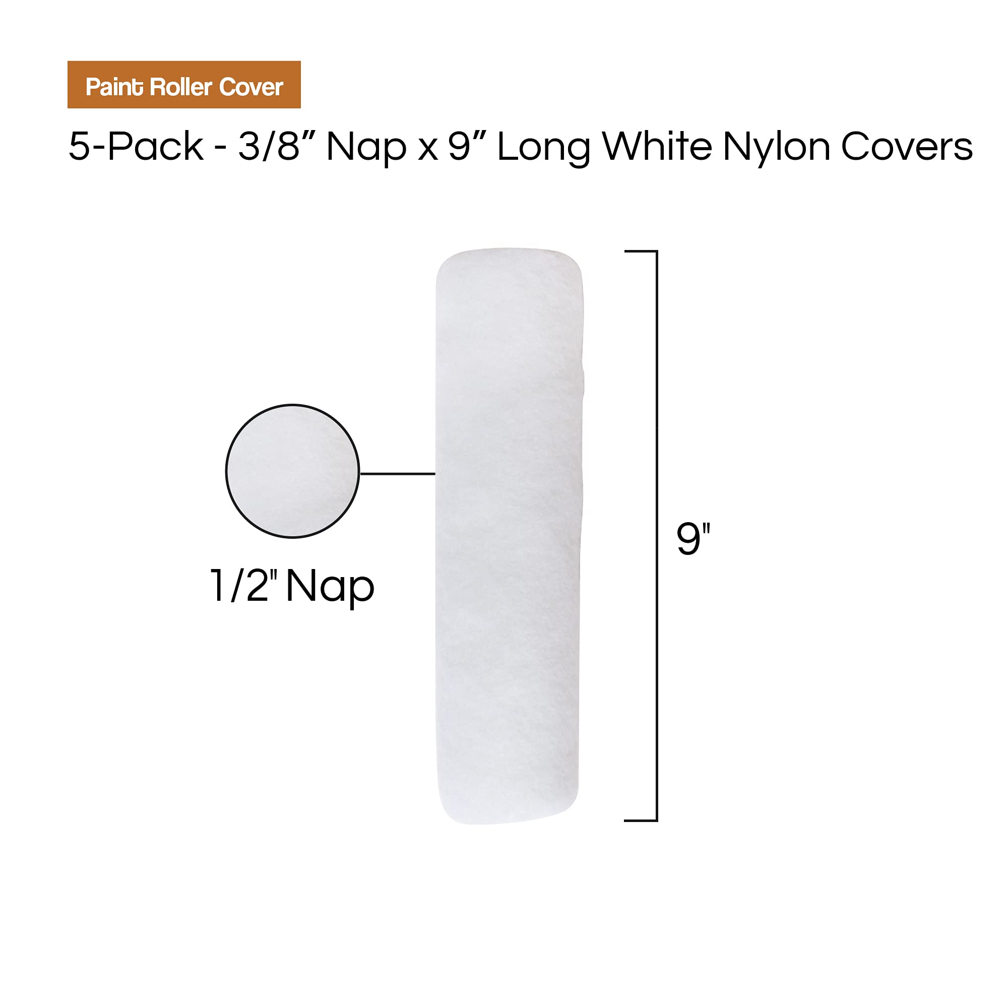 Vermeer 5-Pack Paint Roller Covers - 3/8