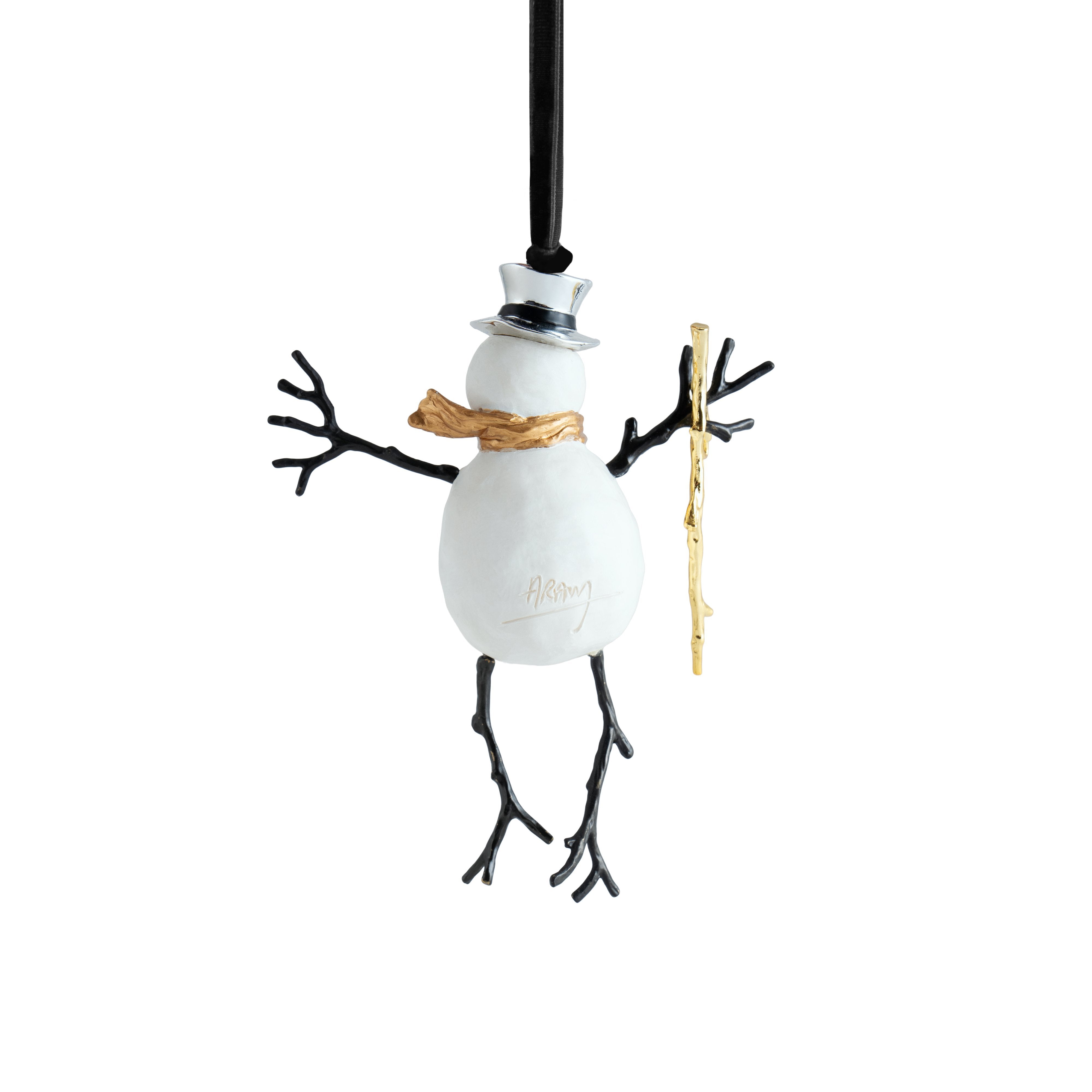 Handmade Snowman Christmas Ornament - Festive Holiday Decor for Tree, Gift, and Home Decoration