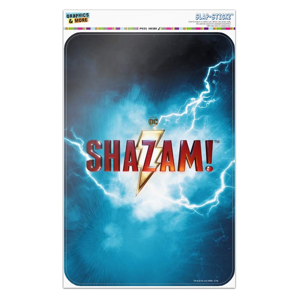 Shazam! Movie Logo Wall Art - Premium Metal Sign for Home, Office & Business Decor - Perfect for Superhero Fans & Movie Themed Rooms