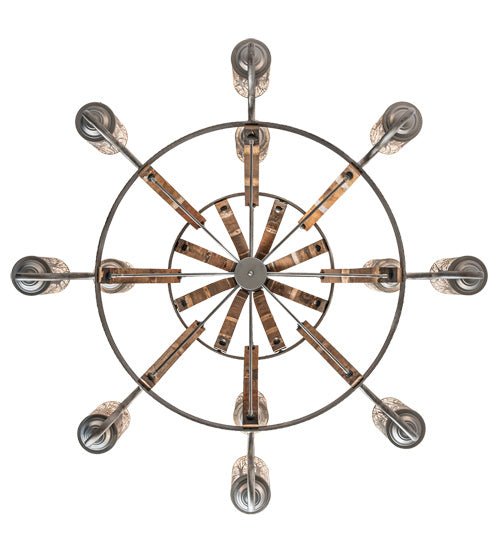 12-Light Crystal Chandelier for Dining Room - Modern Ceiling Light Fixture with LED Bulbs, Perfect for Home Decor & Wedding Venues