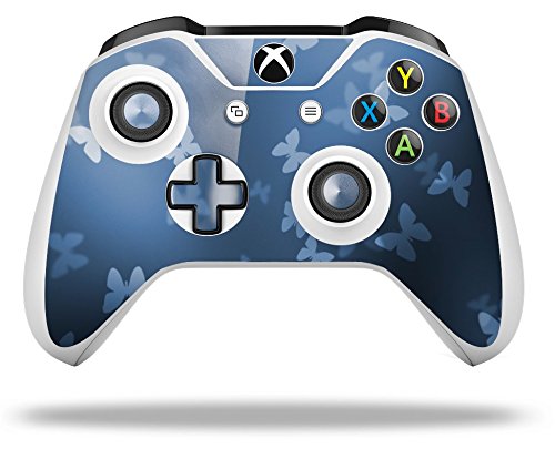 WraptorSkinz Decal Vinyl Skin Wrap for XBOX One S/X Controller - Bokeh Butterflies Blue Design | Custom Protective Cover | Gaming Accessory | Perfect for Gaming Enthusiasts & Gift Giving (Controller Not Included)