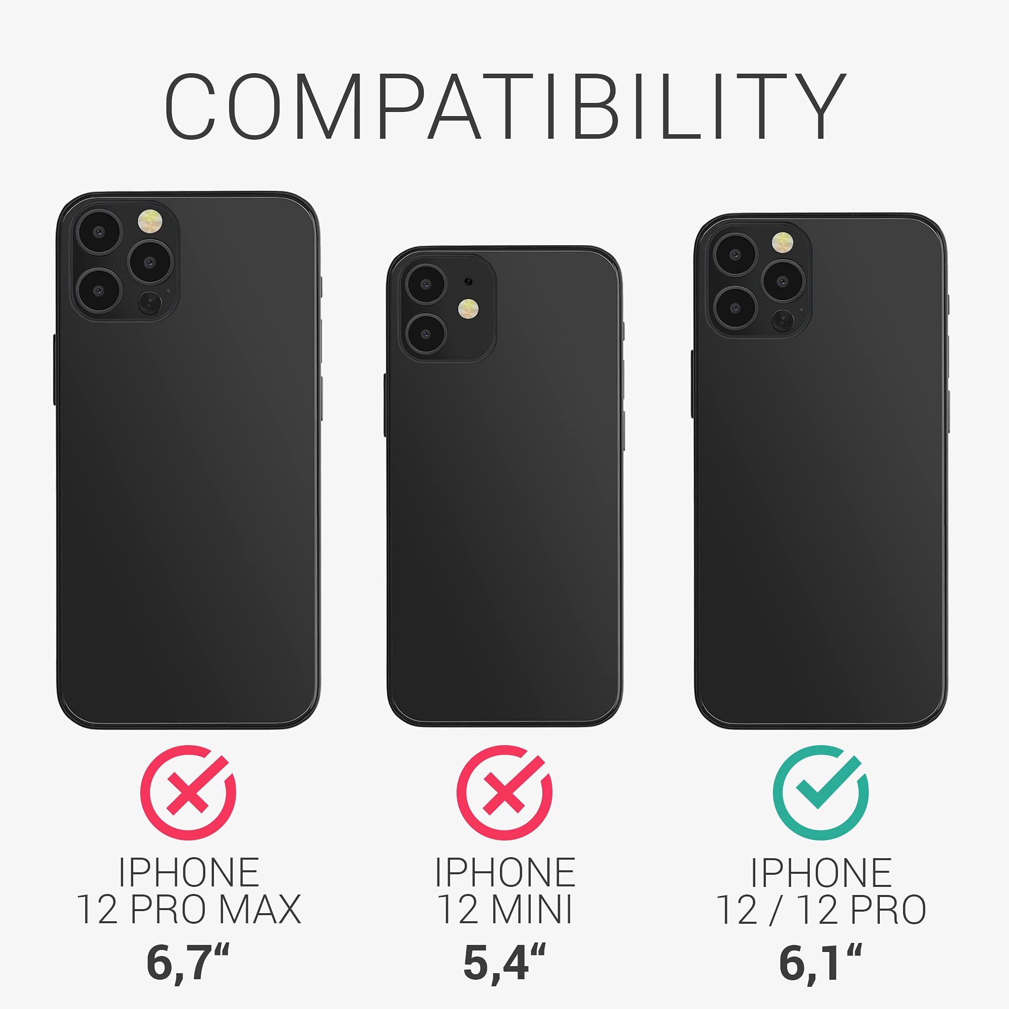 kwmobile Slim Protective TPU Silicone Phone Case for Apple iPhone 12 & iPhone 12 Pro - Shockproof Cover with Soft Grip - Pixie Green - Perfect for Everyday Use & Outdoor Activities