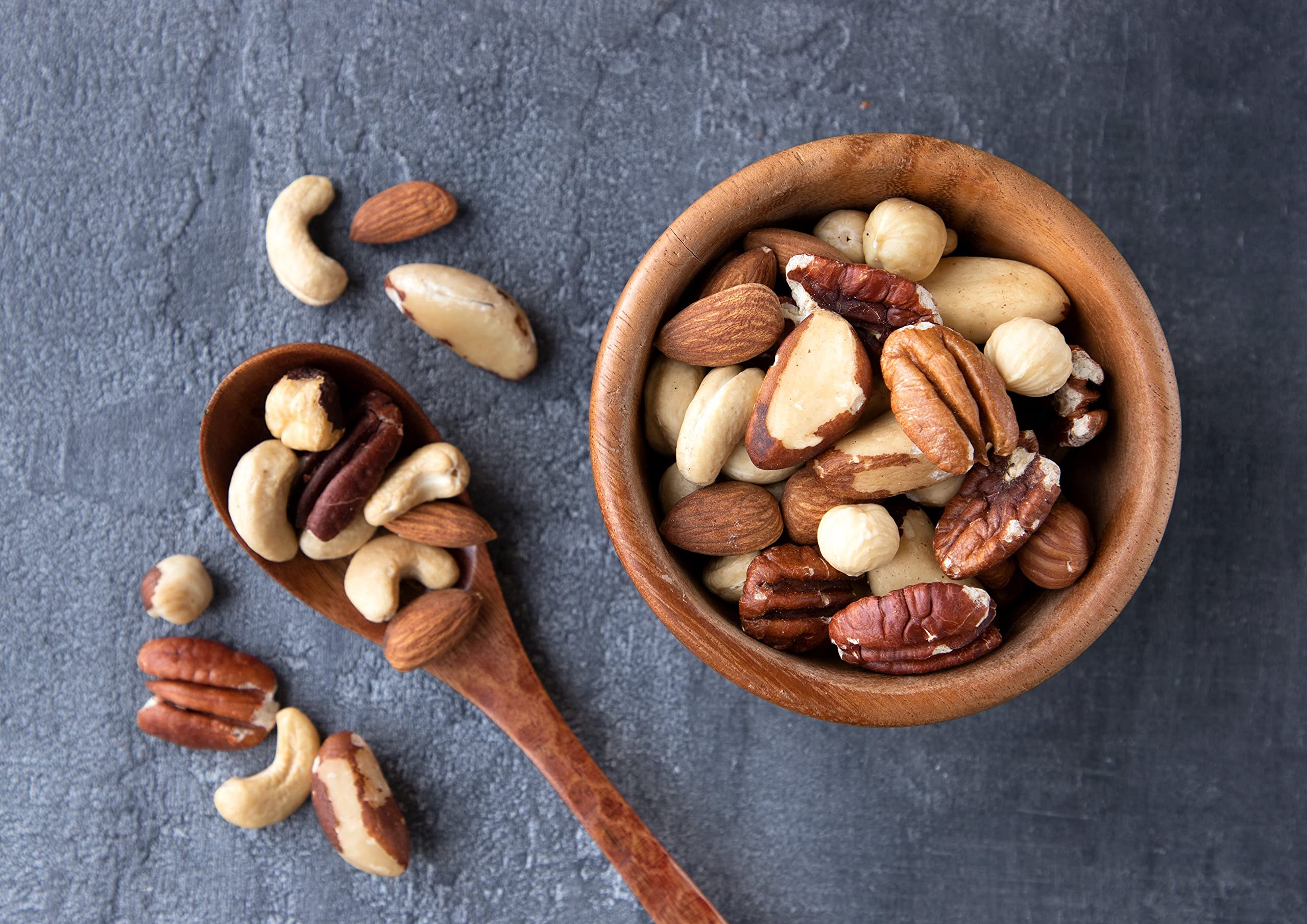 Food to Live Deluxe Unsalted Mixed Nuts, 8 lbs – Dry Roasted Pecans, Cashews, Hazelnuts, Almonds & Brazil Nuts | Vegan, Kosher, Bulk Snacks | High Protein & Fiber | Perfect for Healthy Snacking, Baking & Gift Baskets