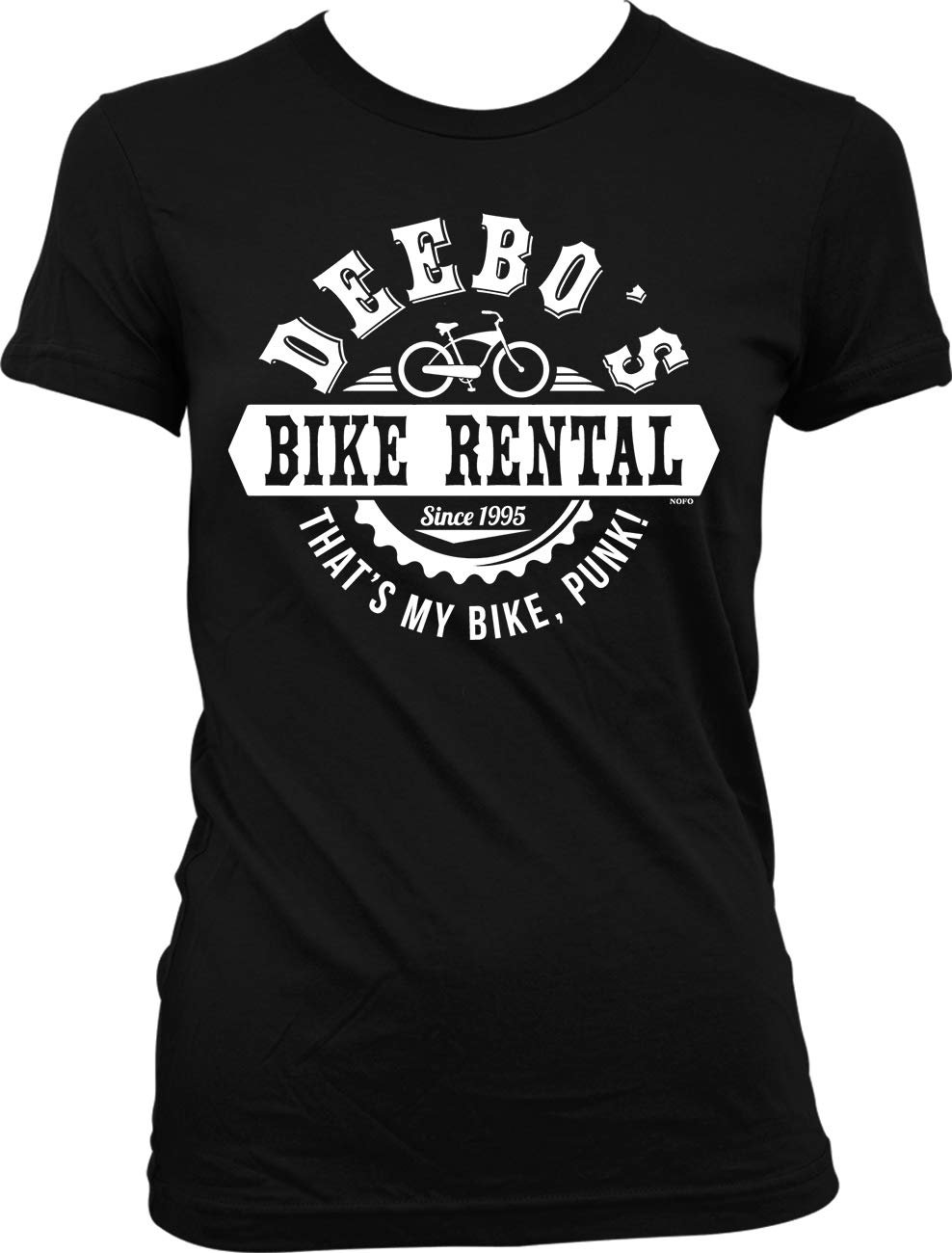 NOFO Clothing Co Deebo's Bike Rental Punk Juniors T-Shirt - Vintage Streetwear for Teens | Perfect for Casual Wear, Skateboarding & Urban Fashion