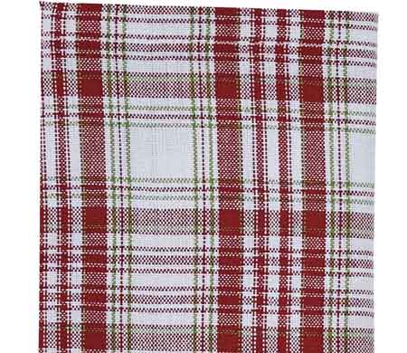 Premium Holiday Kisses Red & Green Plaid Dinner Napkins - Set of 4 - Perfect for Christmas Parties, Festive Dining & Seasonal Decor