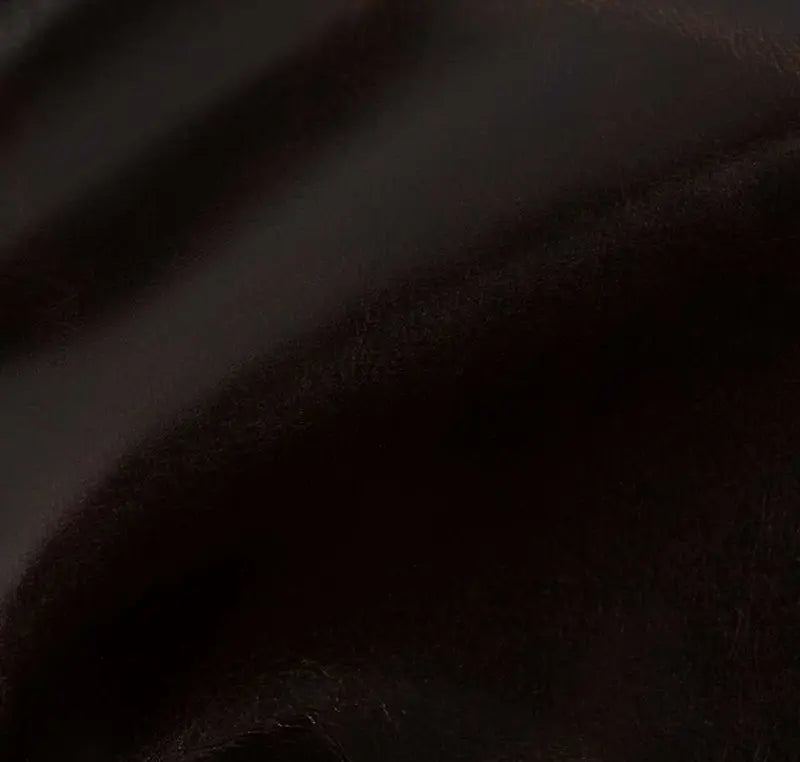 Luxury Genuine Leather Condo Sofa - Deep Brown Modern Living Room Furniture for Small Spaces | Perfect for Apartments, Studios & Cozy Homes