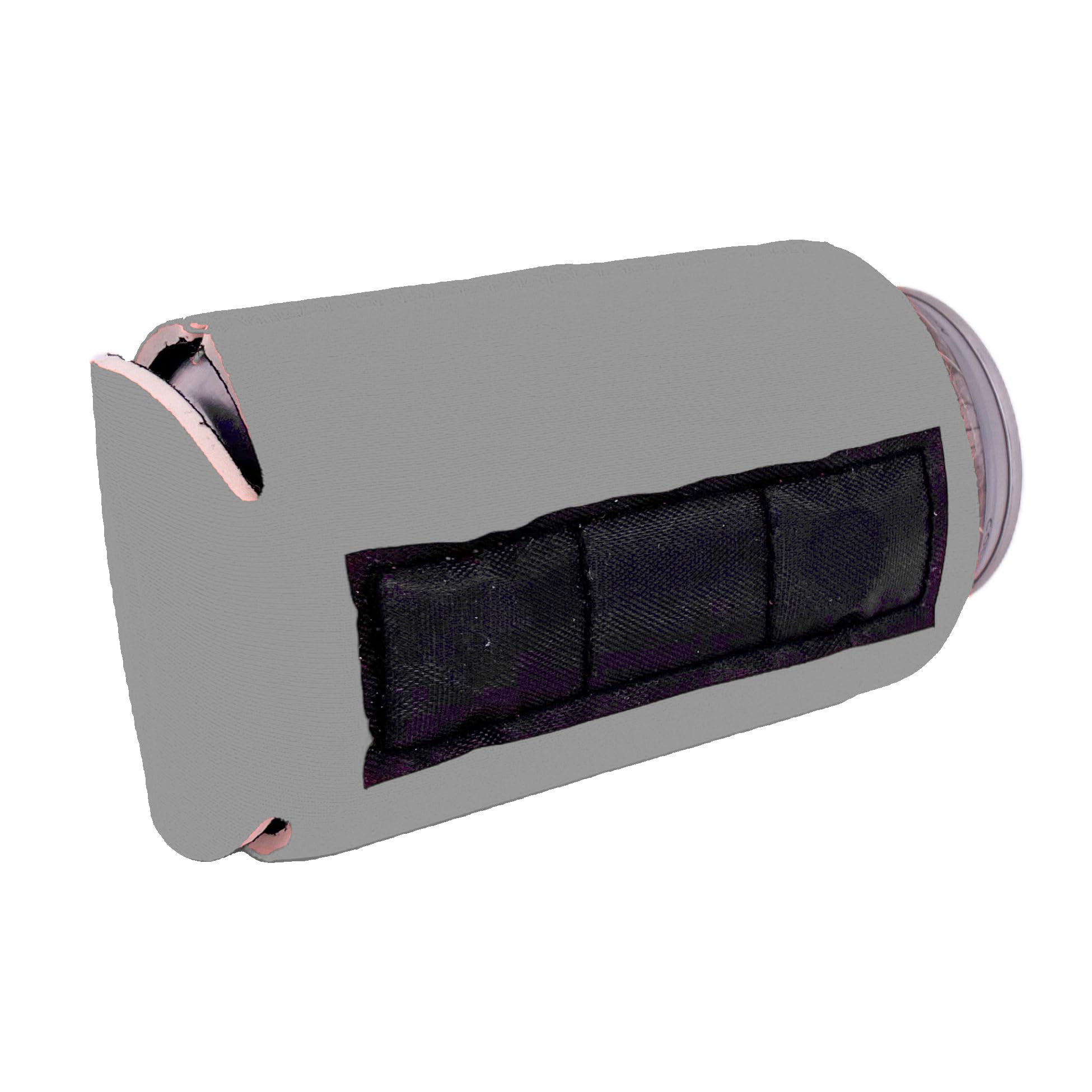 6 Pack Gray Blank Magnetic Can Coolers - Insulated Beer Koozies for Cans & Bottles - Perfect for Parties, BBQs, and Outdoor Events