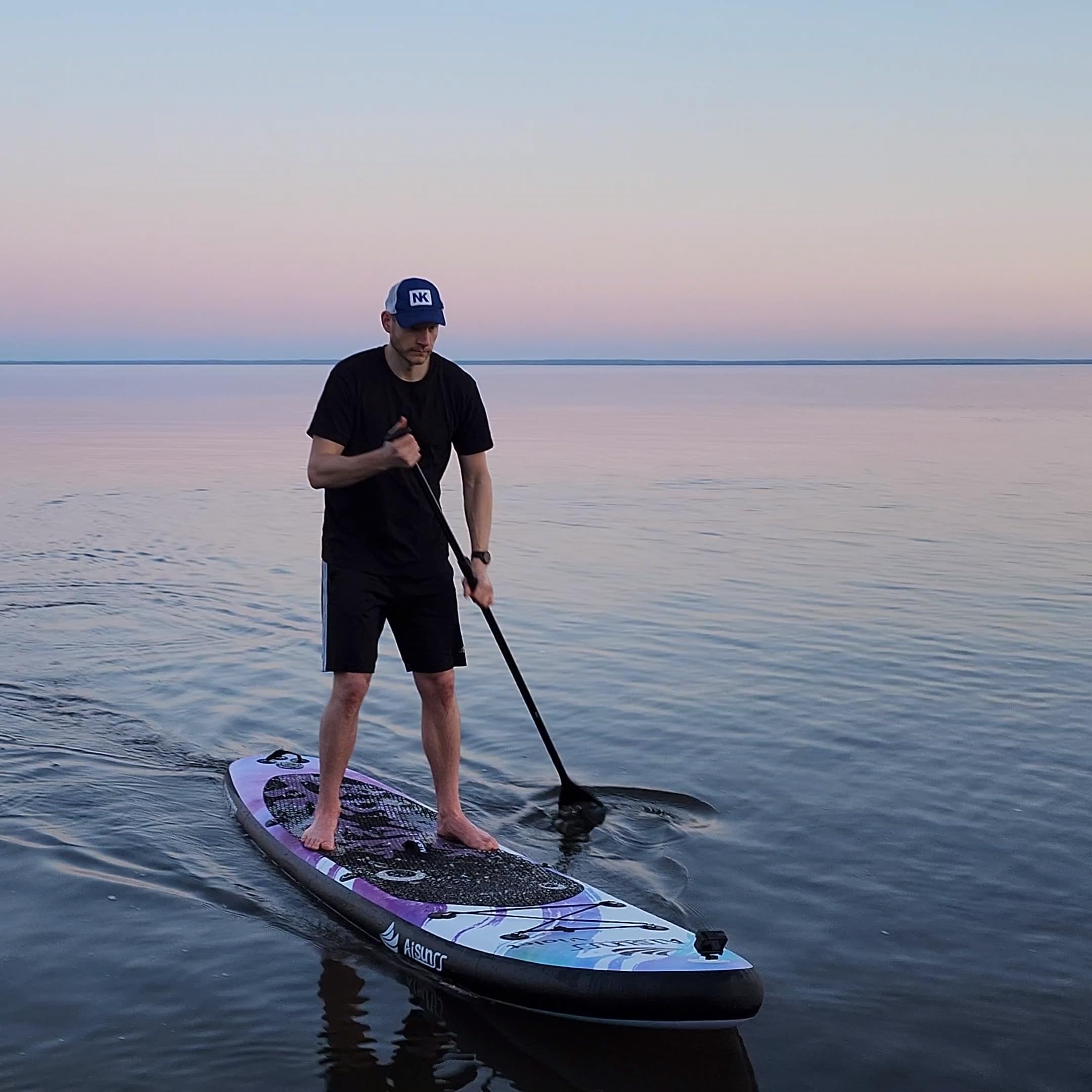 **Premium Inflatable Stand Up Paddle Board for Adults & Beginners - Wide Stable SUP Board with Complete Accessories (Carry Bag, Hand Pump, 10L Waterproof Bag, Adjustable Paddle) - Perfect for Lakes, Rivers, Ocean & Yoga**