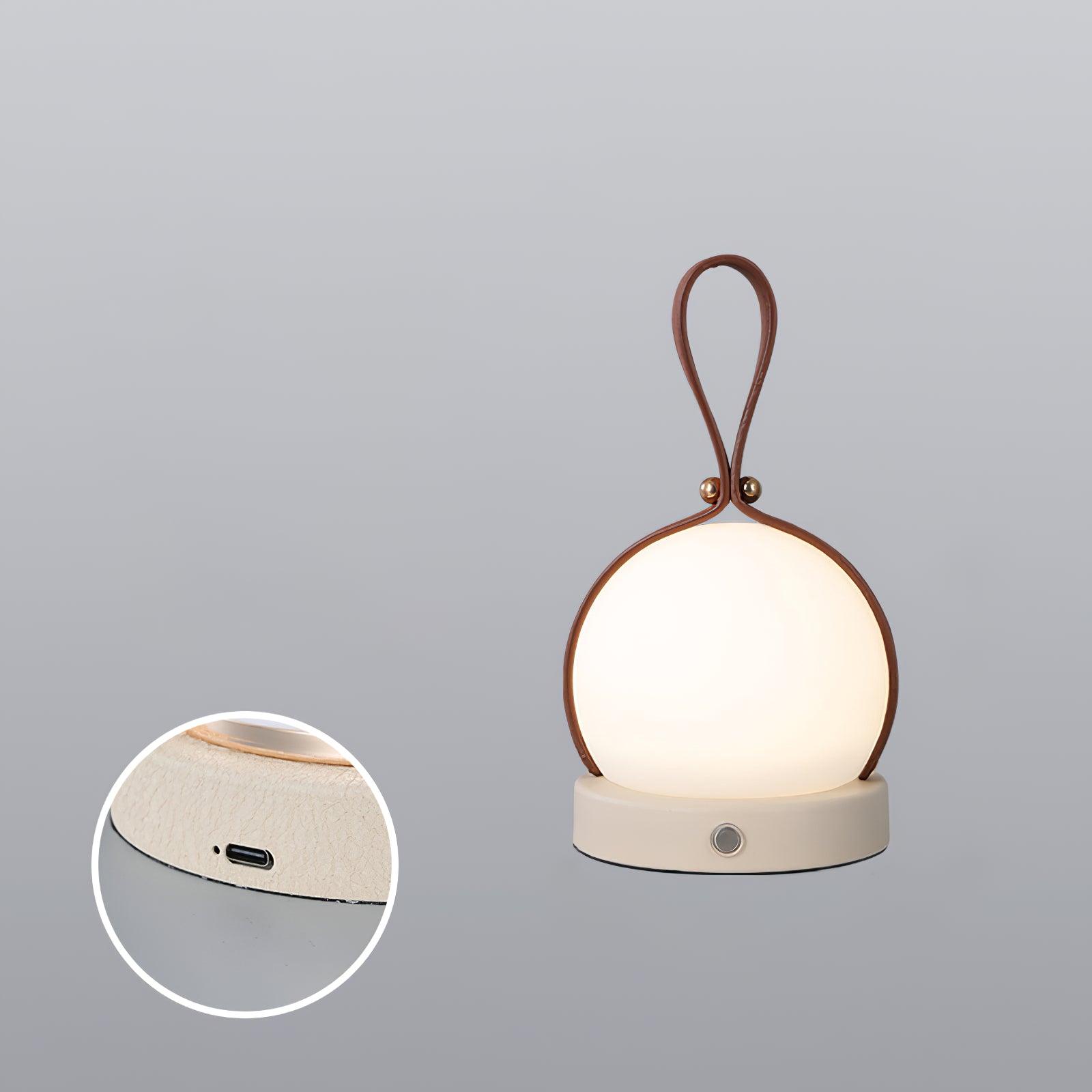 Bola Lantern with Built-in Battery - Portable Table Lamp for Camping, Outdoor, and Home Decor