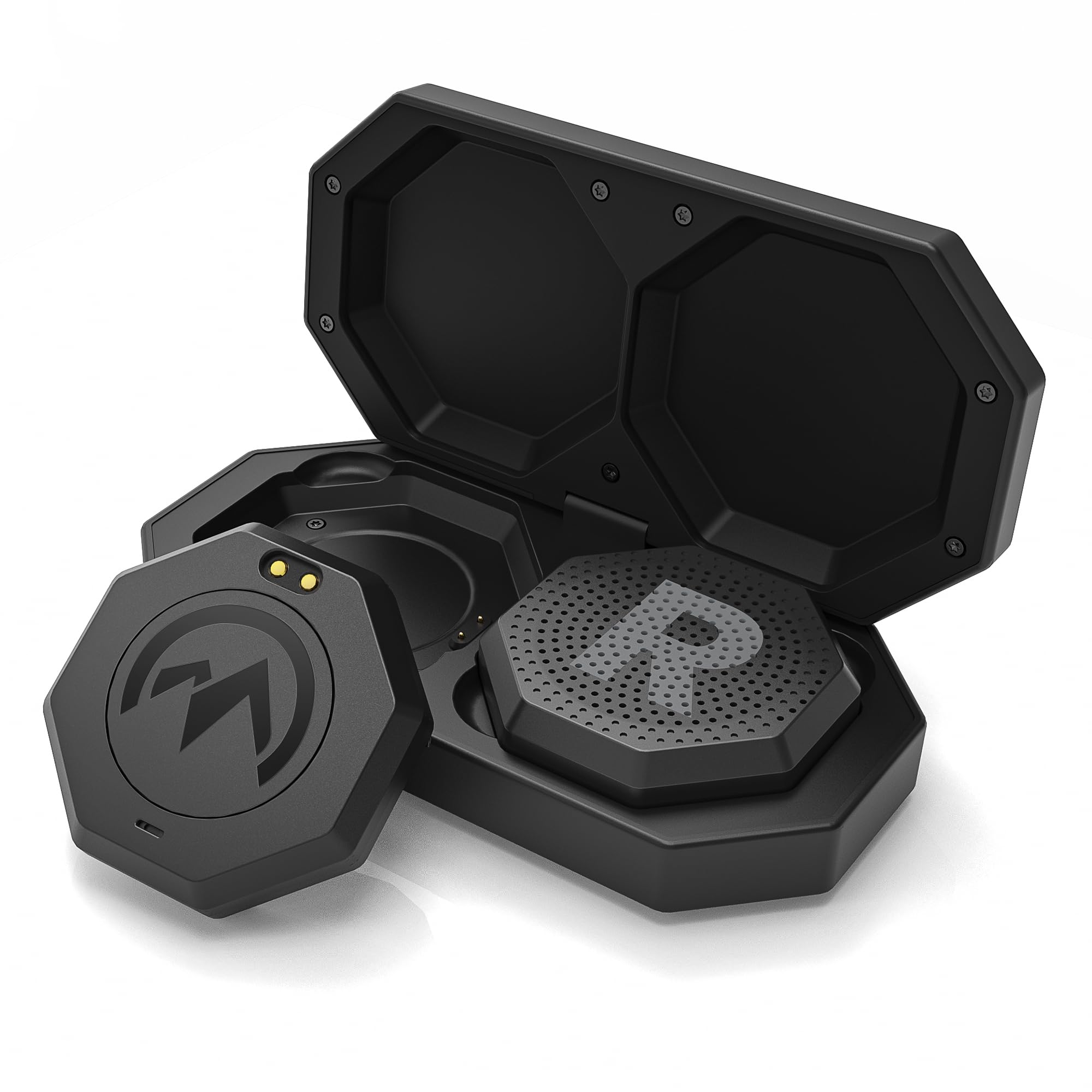 OutdoorMaster Ski Helmet Headphones - True Wireless Bluetooth Headset with Charging Case, Built-in HD Speaker Chip, Compatible with All Audio Ready Snowboard & Ski Helmets | Perfect for Skiing, Snowboarding & Winter Sports
