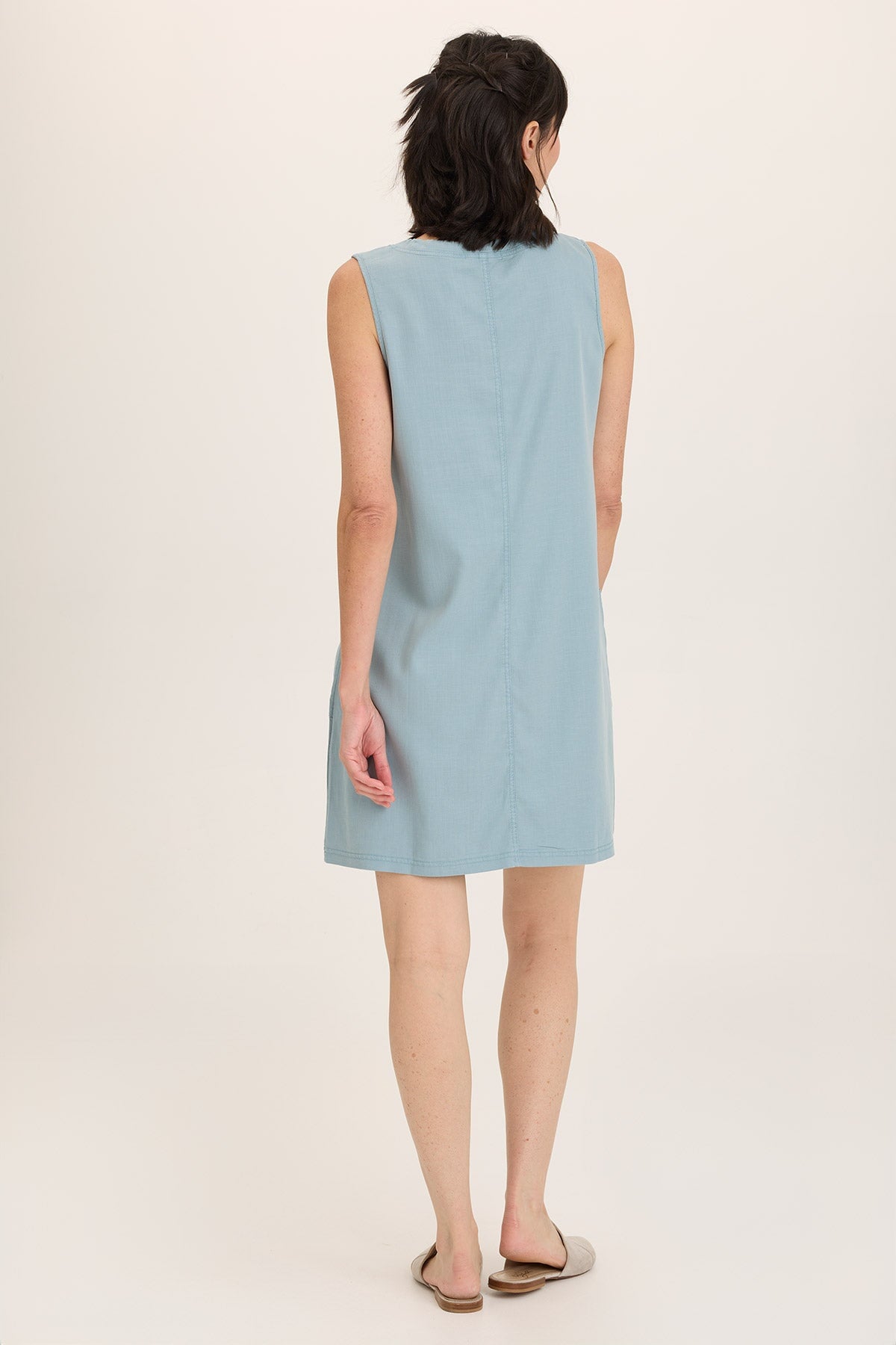 Ashmon Twill A-Line Mini Shift Dress for Women - Casual Summer Dress with Short Sleeves & Pockets | Perfect for Office, Date Night & Weekend Outings