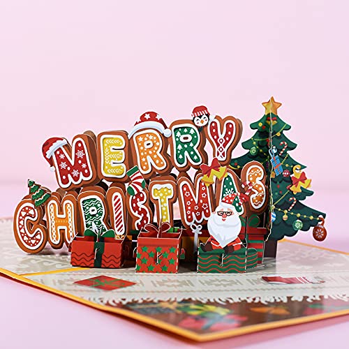 3D Pop Up Greeting Cards for Valentine's Day, Mother's Day, Anniversary & Birthday - Romantic Wife & Mom Cards with Christmas Design (Perfect for Gifts, Surprises & Special Occasions)
