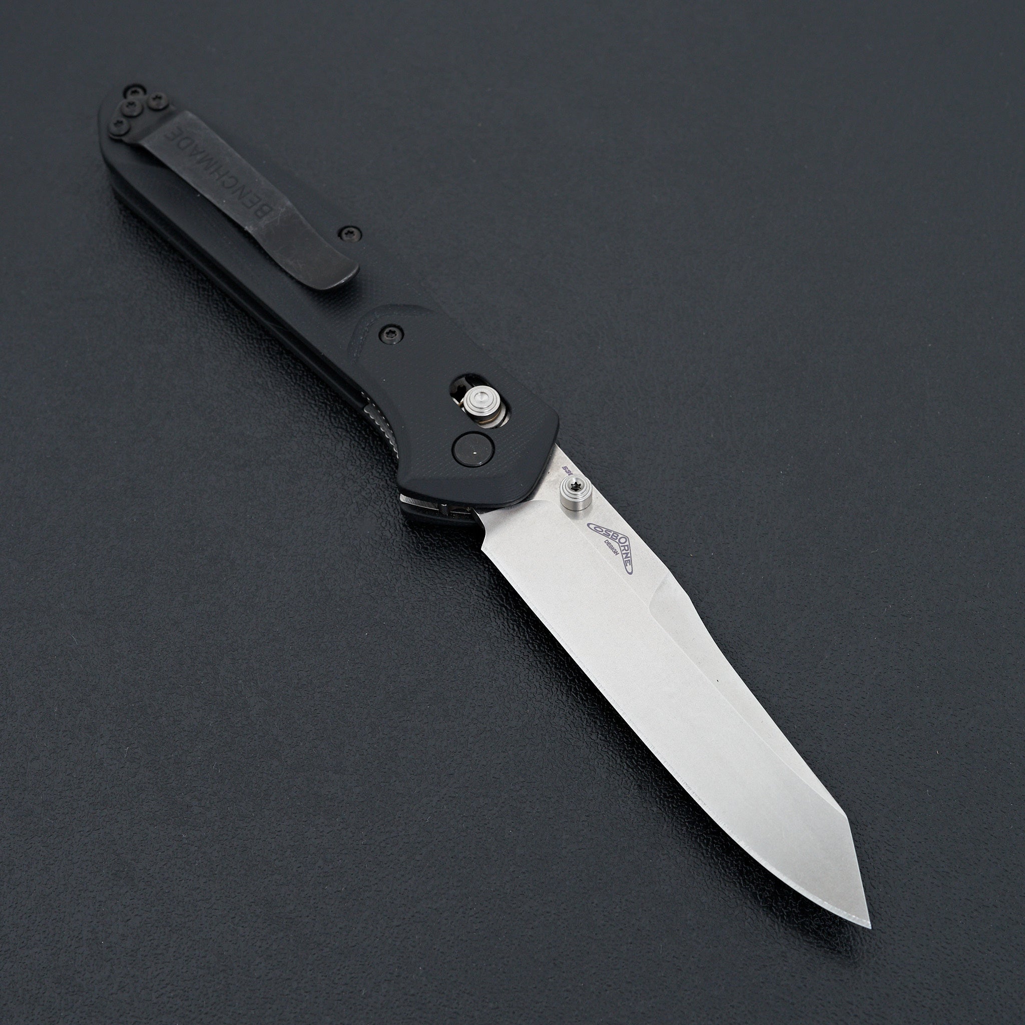 Benchmade 940 Osborne Folding Knife - Black G10 Handle, S30V Stainless Steel Blade, EDC Pocket Knife for Outdoor, Camping, Hiking & Everyday Carry