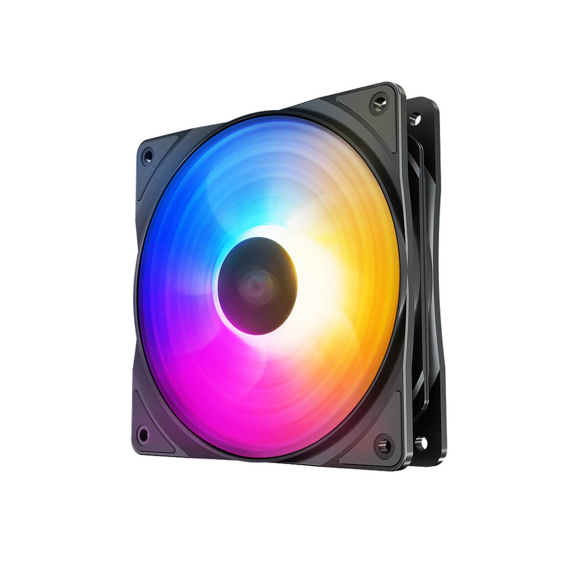 Deepcool RF120FS RGB PWM 120mm PC Cooling Fan - Triple Color LED Lighting for Gaming PC, Case, and CPU Cooler | High Airflow & Quiet Operation