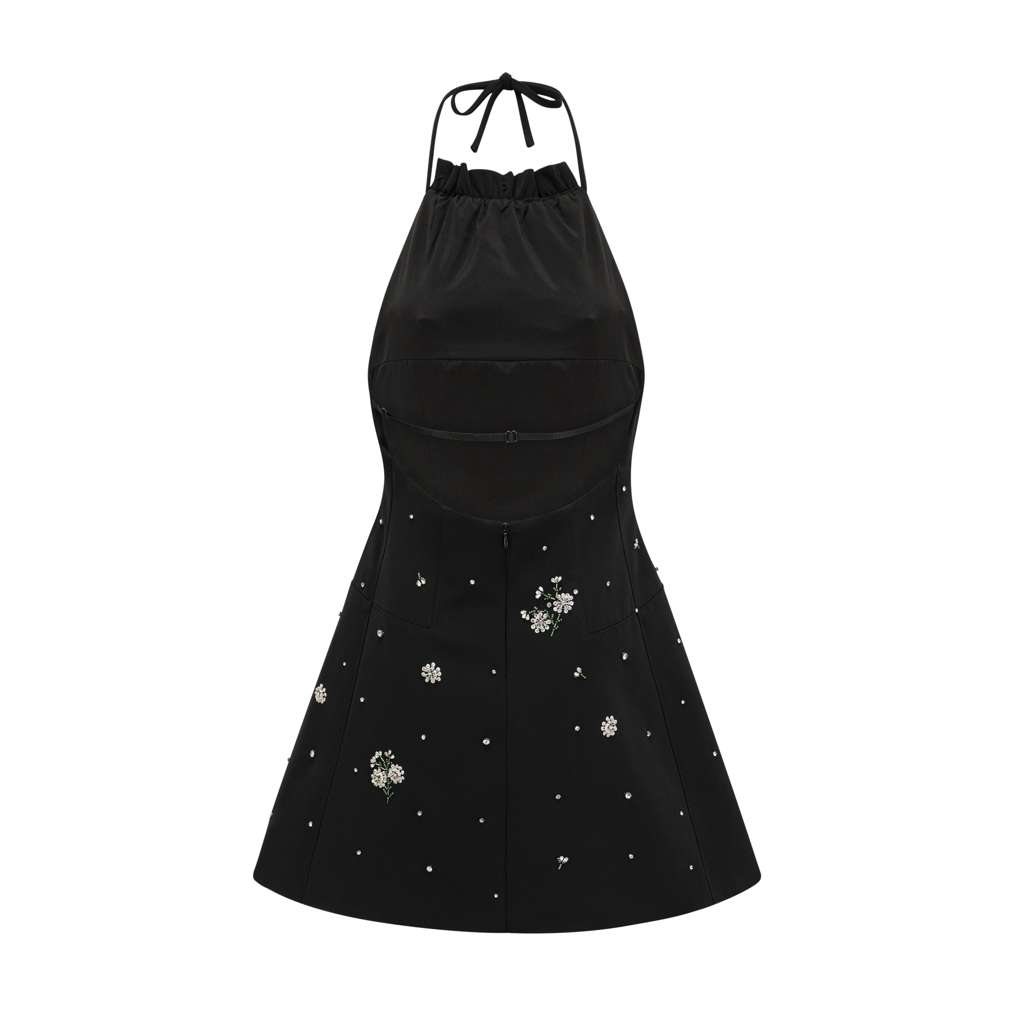 Ariane Crystal Embellished Scoop Back Mini Dress - Elegant Party & Evening Wear for Women