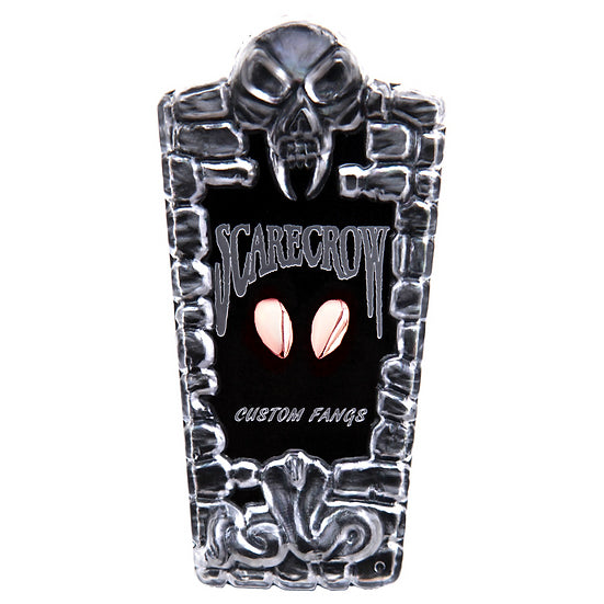 Scary Vampire Fangs - Small Metallic Halloween Fangs for Costume & Cosplay - Perfect for Halloween Parties, Horror Events and Theatrical Performances