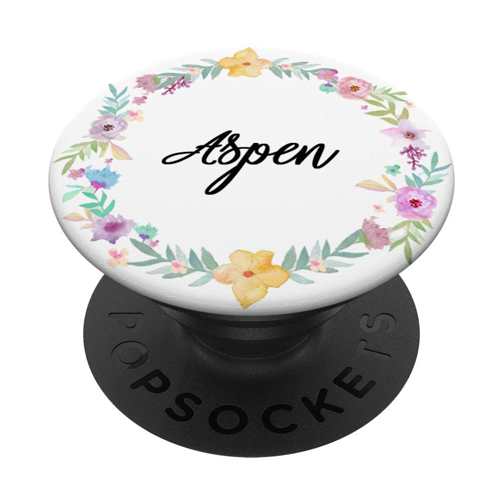 Aspen Floral Flower Phone Grip - Non-Slip Phone Holder with Adhesive for iPhone, Samsung & Smartphones - Perfect for Daily Use, Travel & Selfies