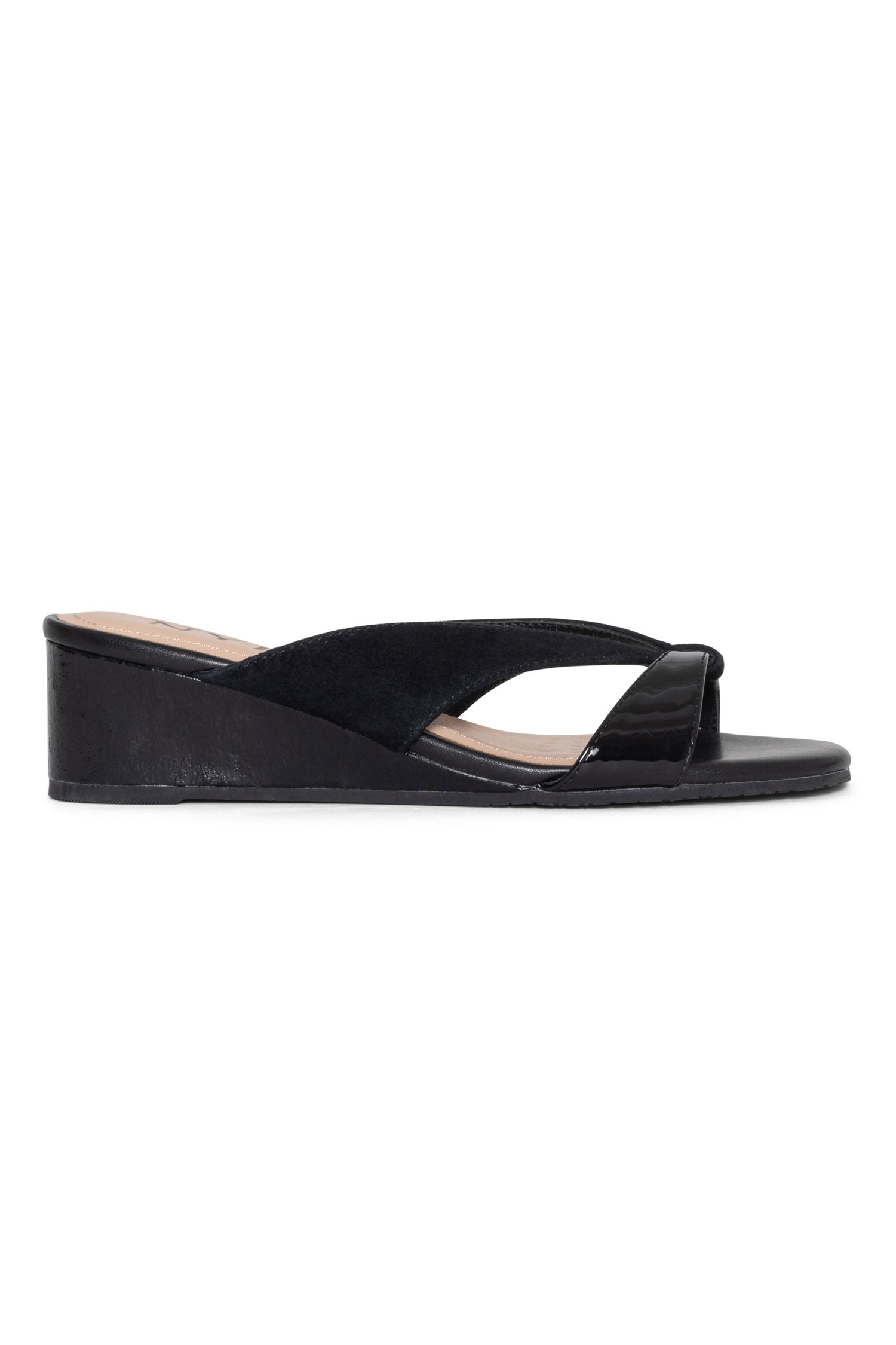 Contessa Wedge Sandals for Women - Comfortable Black Summer Shoes - Perfect for Beach, Vacation & Casual Outings