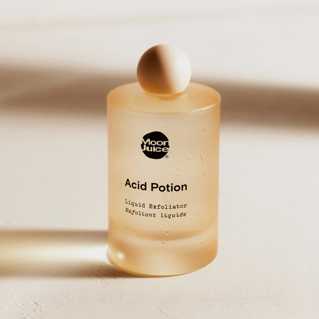Moon Juice Acid Potion - Exfoliating Facial Toner for Glowing Skin | Perfect for Nighttime Skincare Routine & Acne Treatment