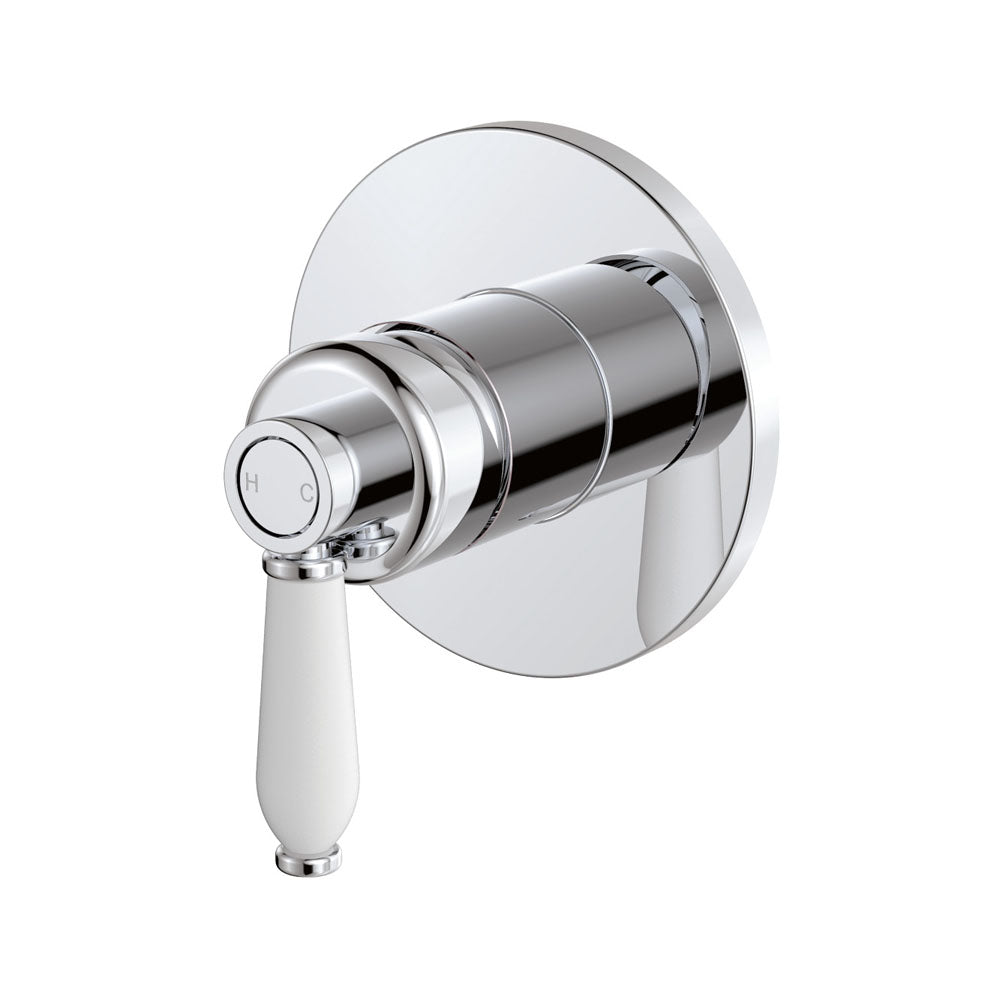 Fienza Eleanor Wall Mixer Faucet - Chrome Finish, Modern Bathroom Sink Mixer for Kitchen & Bathroom, Easy Installation & Durable Design (Model: 202101) - Perfect for Home, Hotel, and Office Use