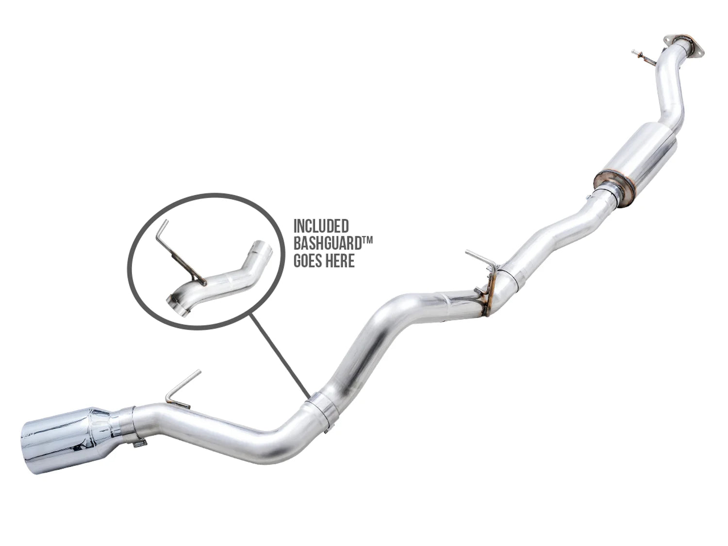 Ford Bronco AWE 0FG Catback Exhaust System with BashGuard™ - Single 5