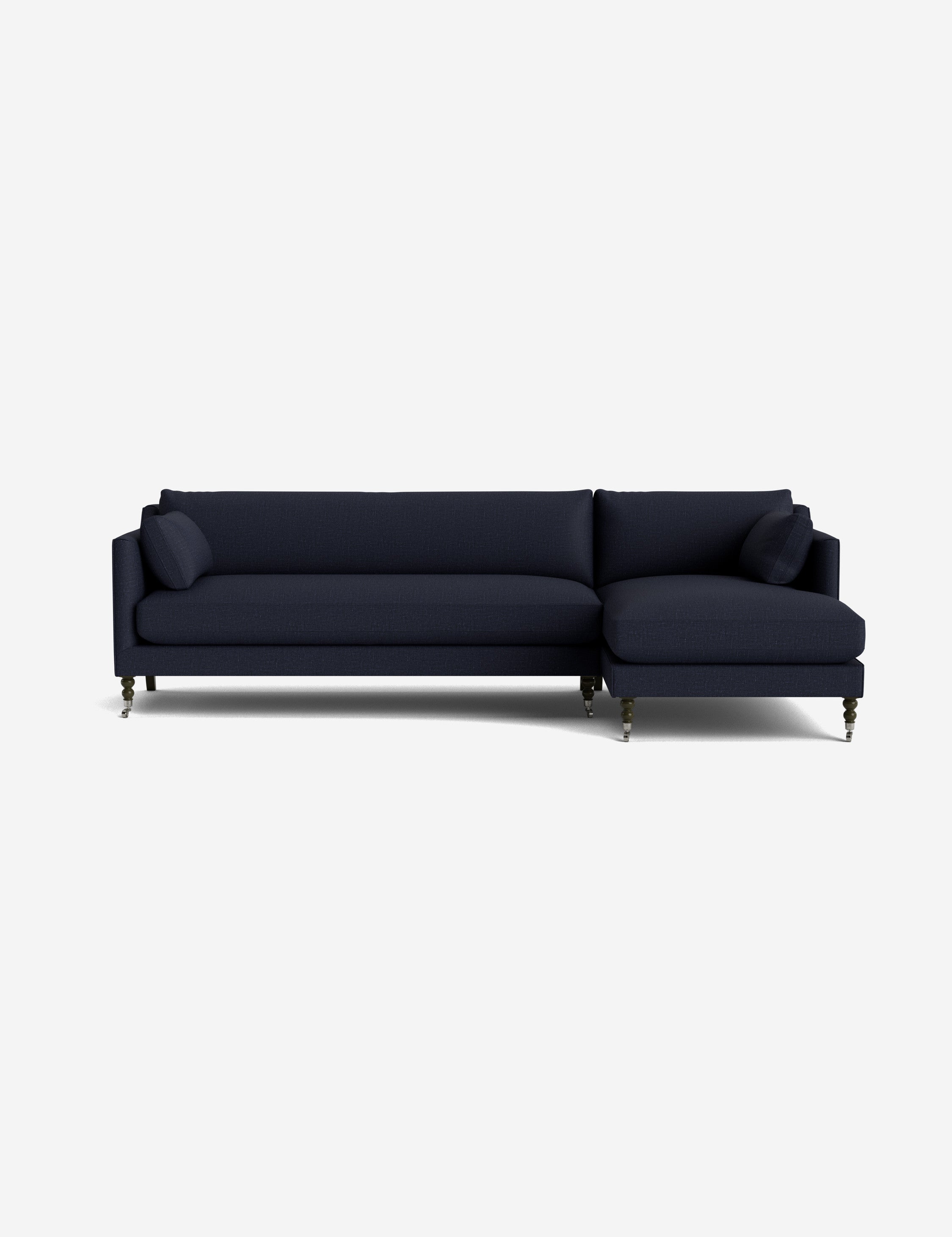 Fabienne Modern Sectional Sofa with Reversible Chaise, L-Shaped Couch for Living Room - Comfortable Upholstered Furniture for Home, Apartment & Office (Grey) - Perfect for Lounging, Entertaining & Family Gatherings