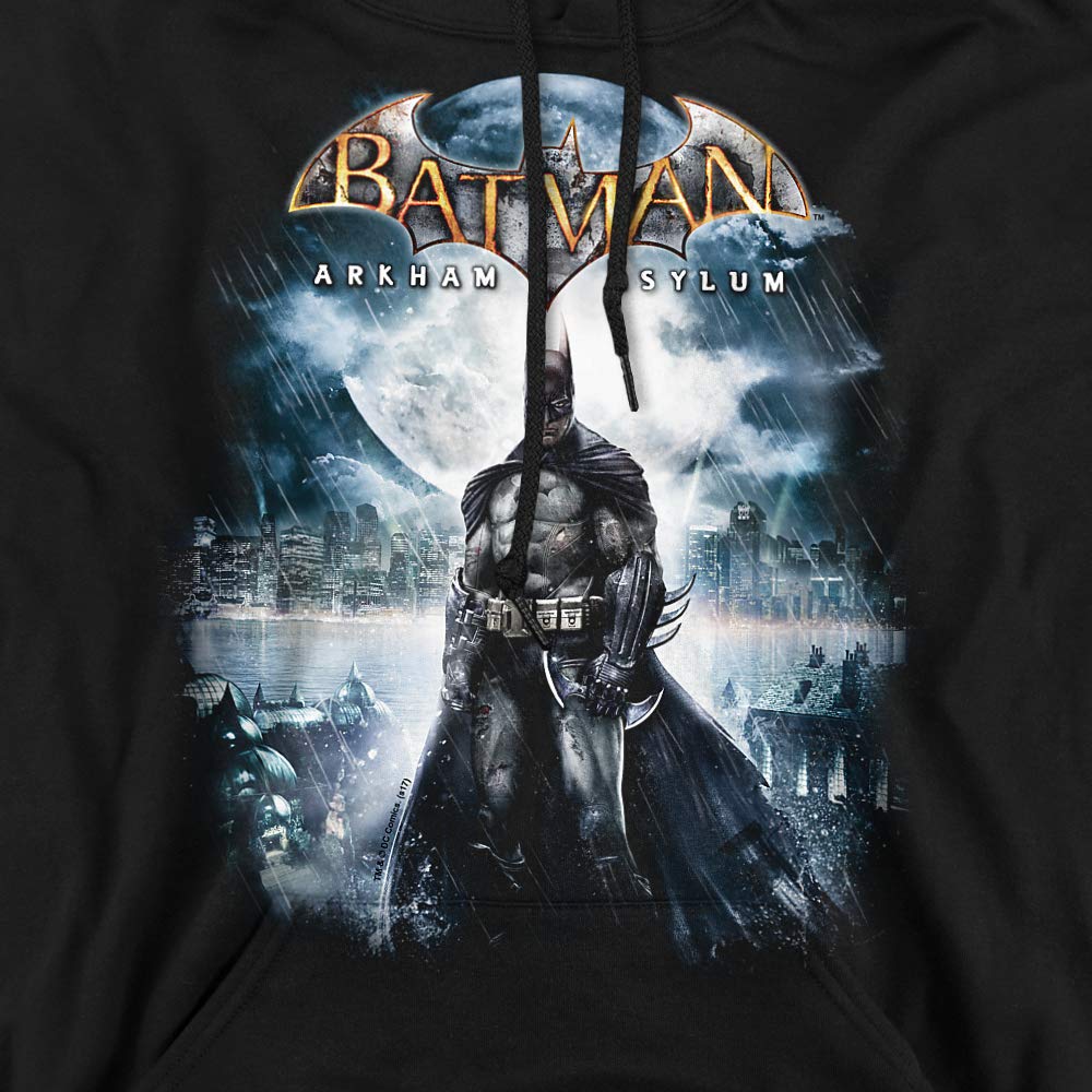 Trevco Batman AA Game Cover Unisex Adult Pullover Hoodie - Soft & Comfortable Superhero Hoodie for Men & Women - Perfect for Cosplay, Gaming & Casual Wear