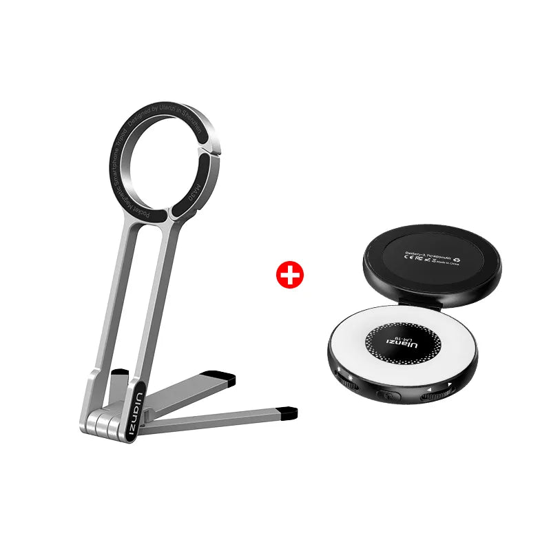 Ulanzi MA30 Clip-On Phone Tripod Stand - Adjustable Mount for Smartphones, Vlogging, Photography & Live Streaming | Perfect for Travel, Hiking & Outdoor Adventures