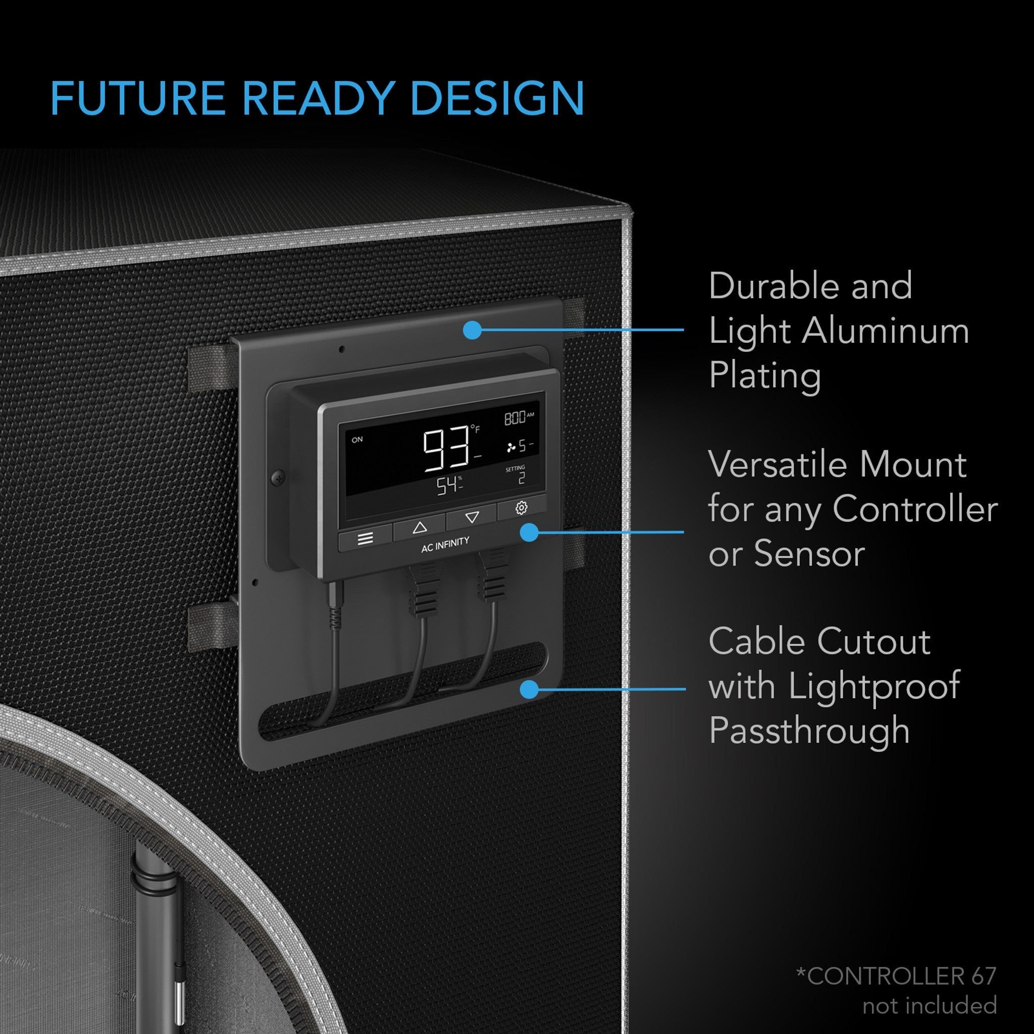 AC Infinity Cloudlab 642 4x2x6 ft Hydroponic Grow Tent Kit - Indoor Plant Growing System for Herbs, Vegetables & Flowers - Perfect for Home Gardening & Hydroponics Setup