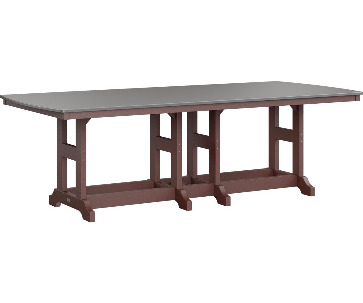 Berlin Gardens 44 x 96 Inch Rectangular Outdoor Dining Table - Classic Garden Patio Furniture for Backyard, Deck, and Poolside Gatherings