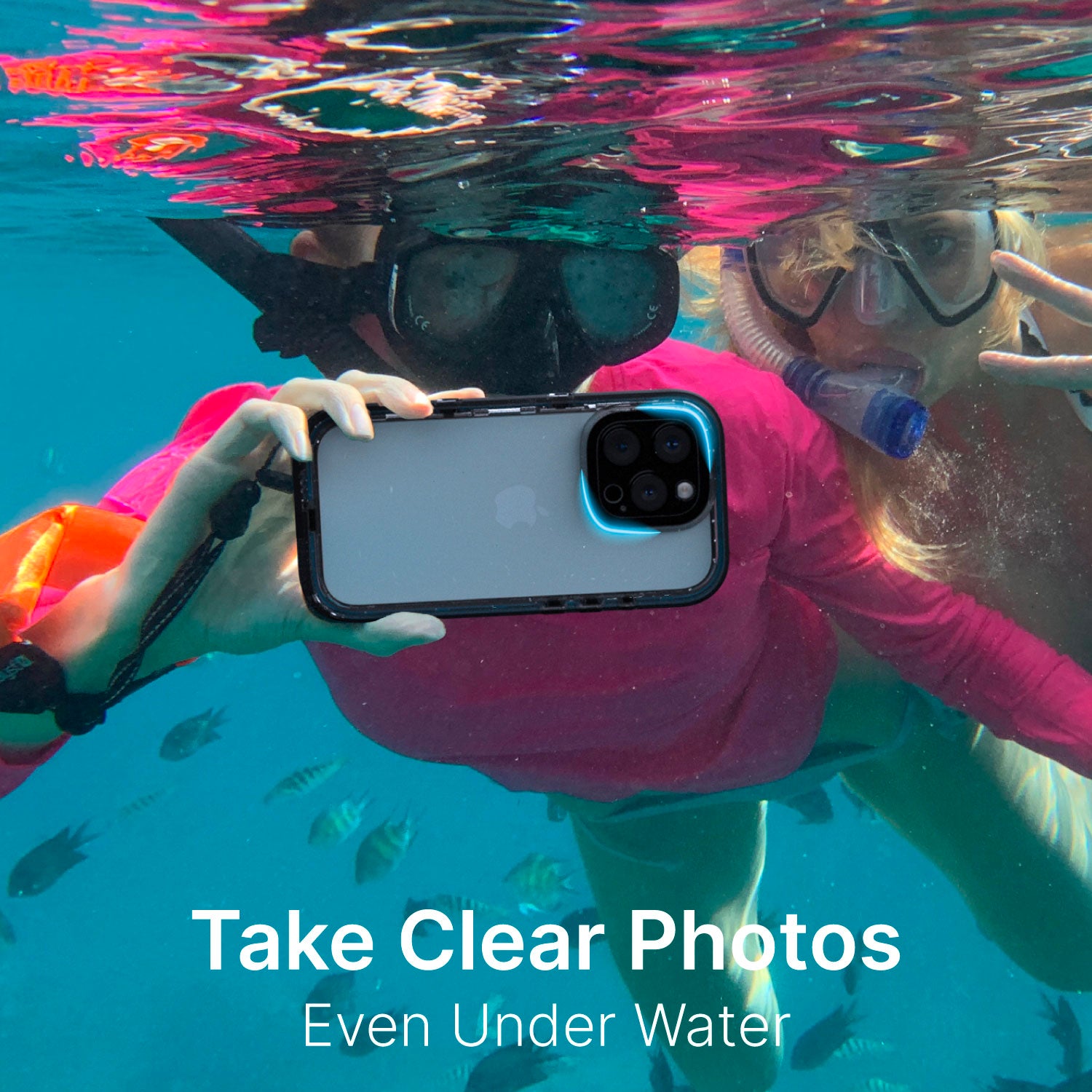 iPhone 16 Pro Waterproof Case - Shockproof, Dustproof & Full-Body Protection for Swimming, Hiking & Outdoor Adventures