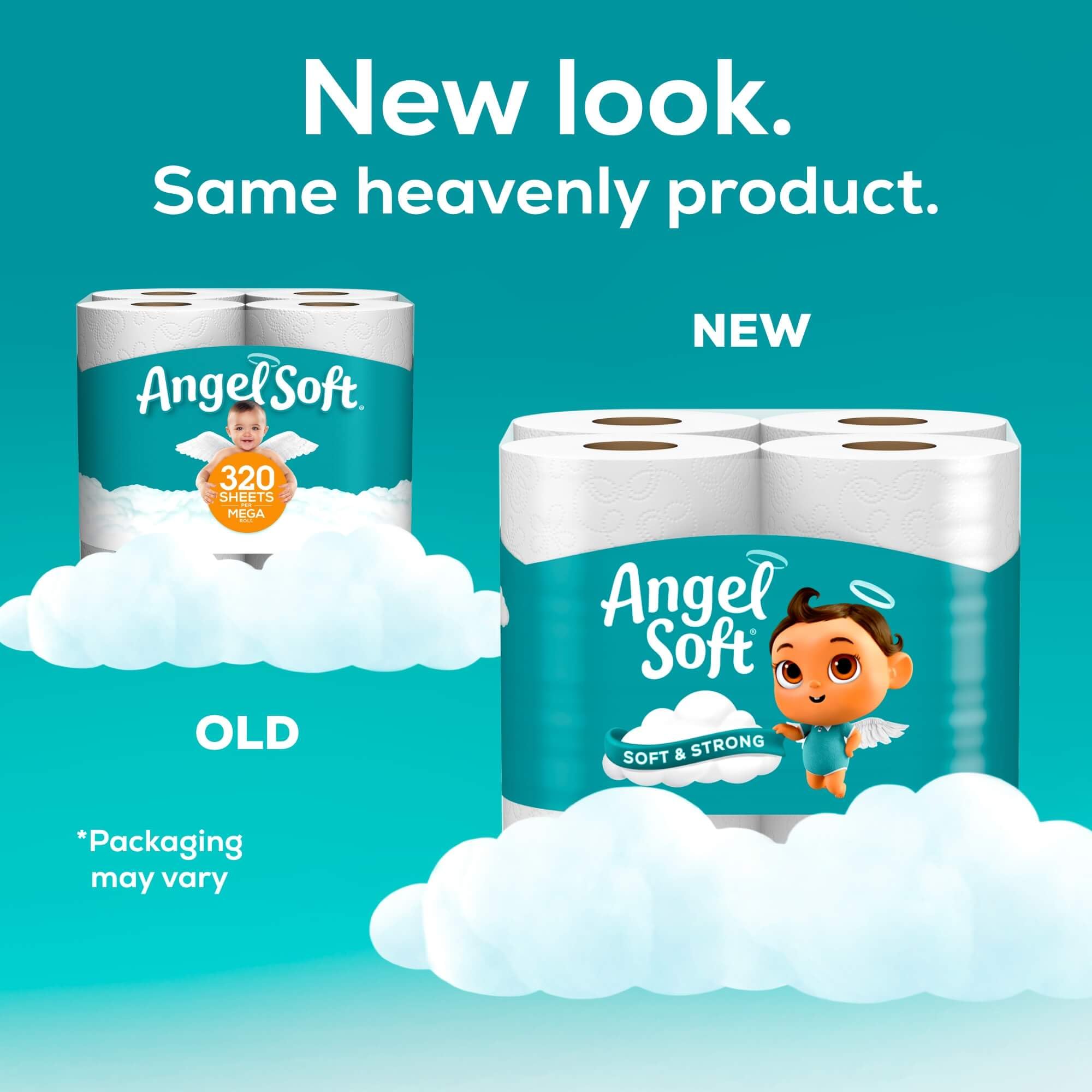 Angel Soft Toilet Paper 8 Mega Rolls (32 Regular Rolls) - Ultra Soft & Strong Bath Tissue for Home & Office Use - Gentle on Skin, Septic Safe