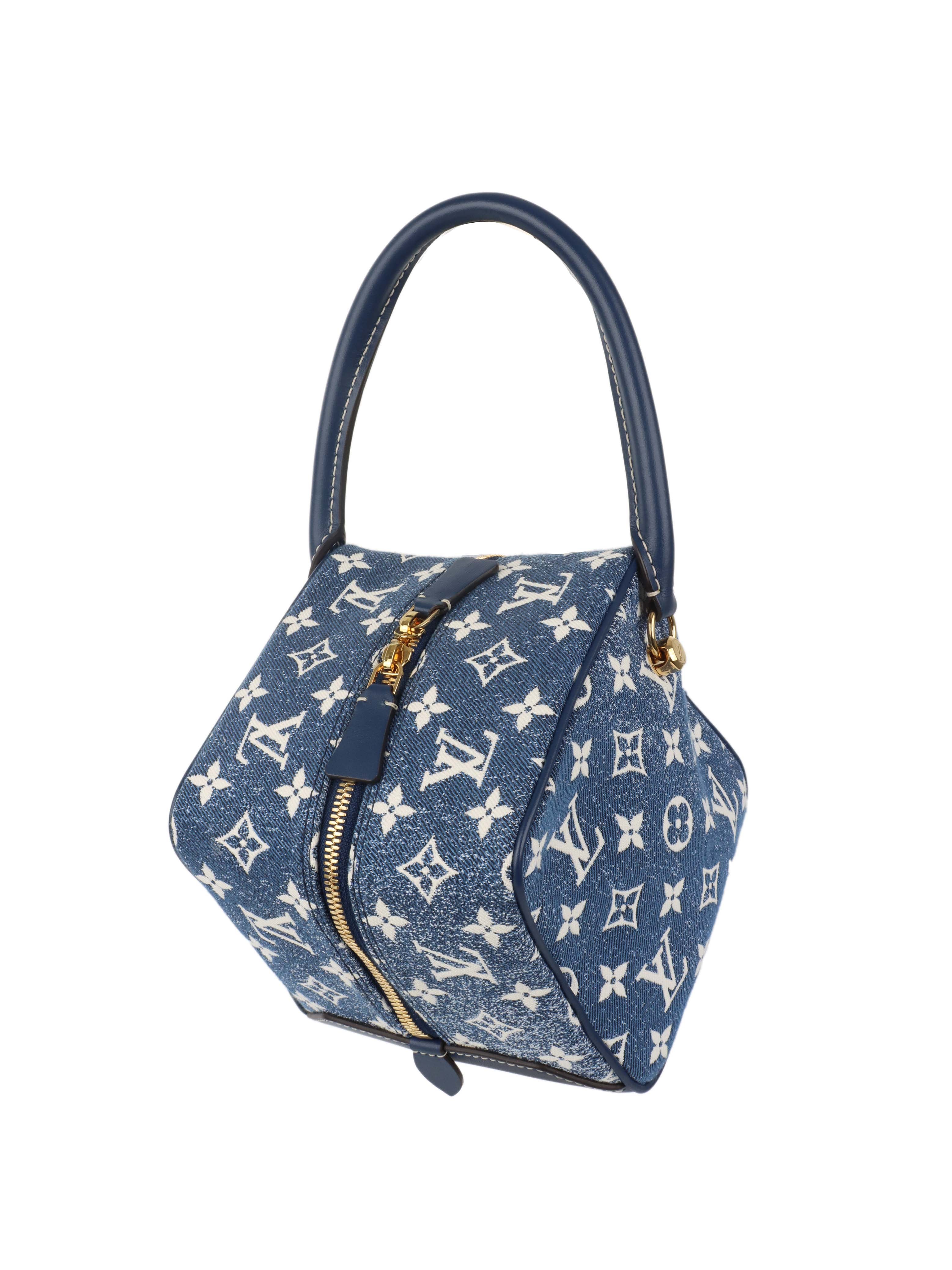 Authentic Louis Vuitton Denim Dice Bag - Luxury Designer Crossbody Purse for Women | Perfect for Casual Outings, Travel & Everyday Use