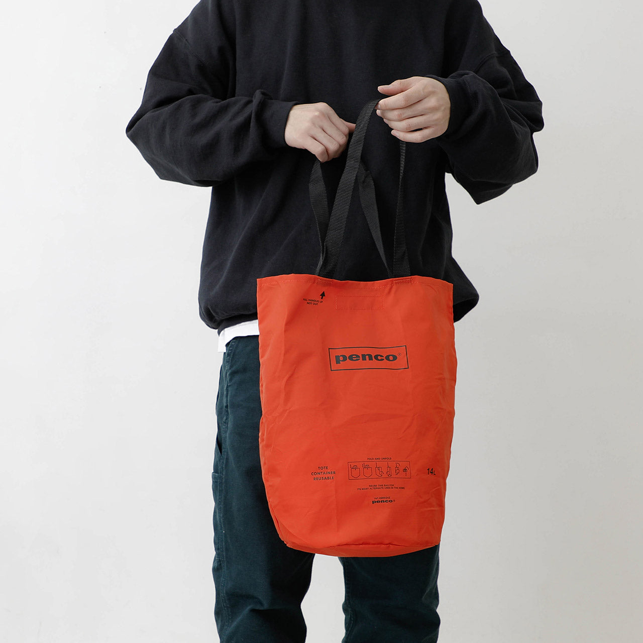Penco Bucket Tote - Durable Canvas Tote Bag for Shopping, Beach & Travel - Stylish & Spacious Carryall for Everyday Use